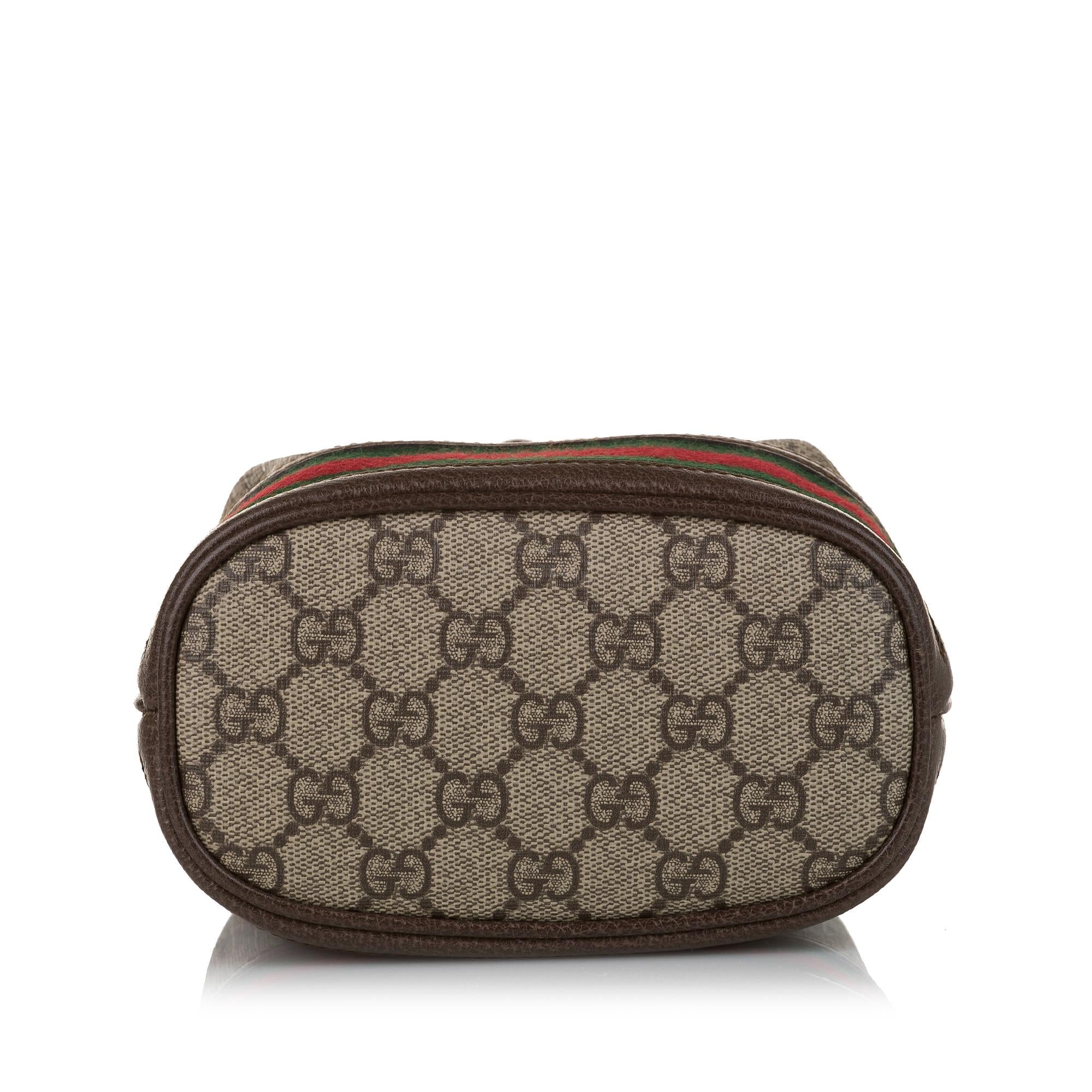 Gucci Mini Gucci Supreme Ophidia Bucket Bag (SHG-33829)