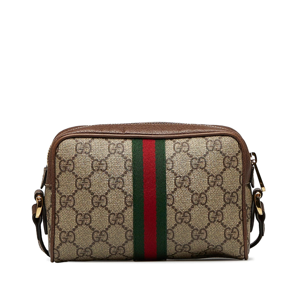 Gucci Mini GG Supreme Ophidia Crossbody Bag (SHG-1GcAmr)