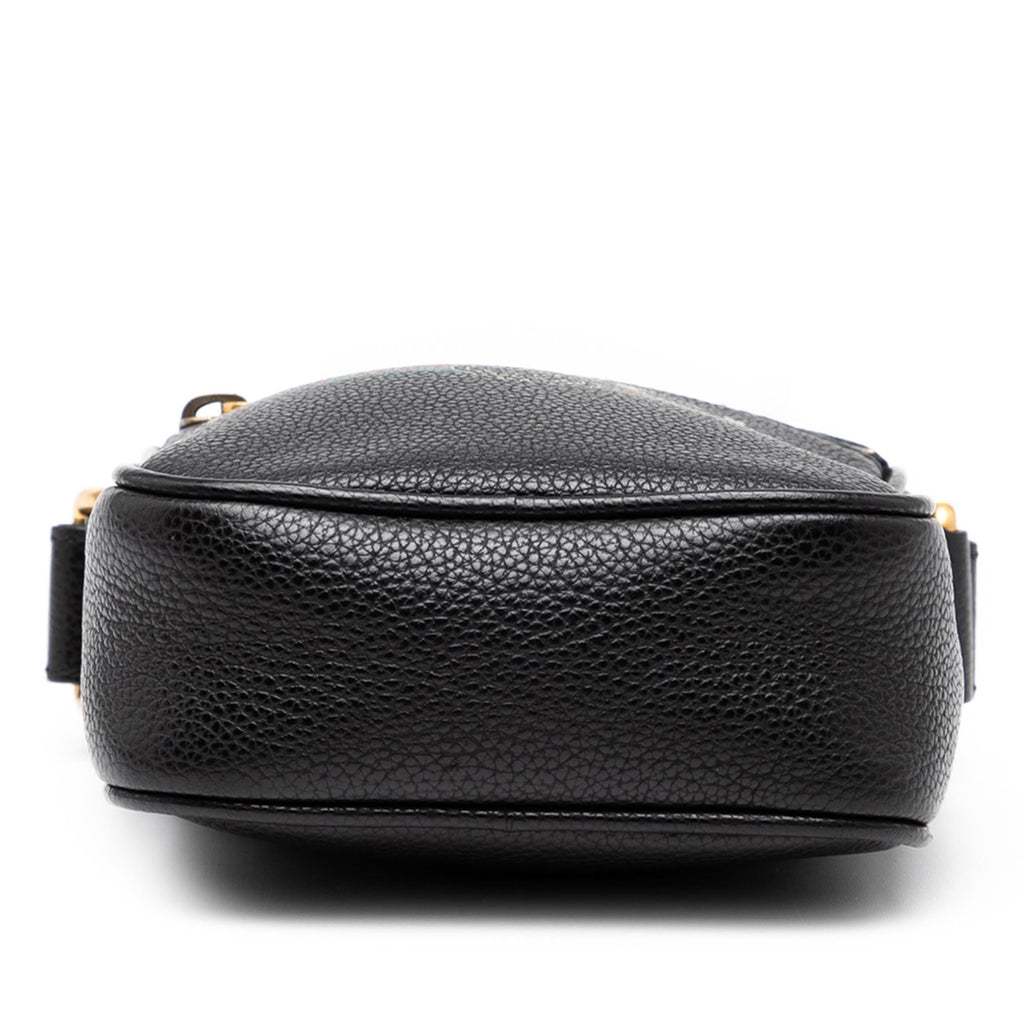 Gucci Mini Grained Calfskin Logo Crossbody
