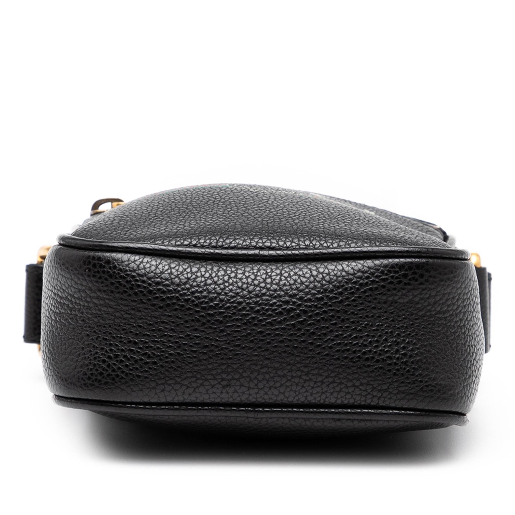 Gucci Mini Grained Calfskin Logo Crossbody
