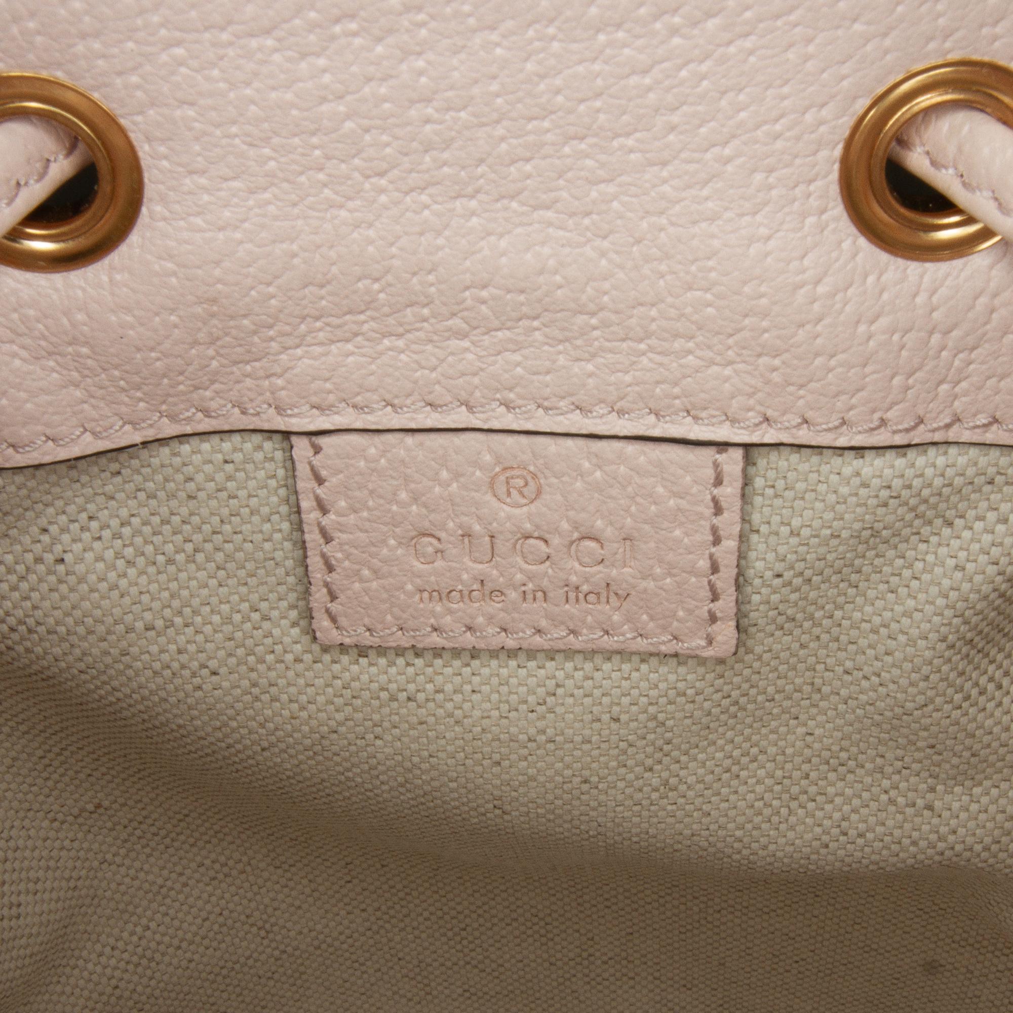 Gucci Mini Jumbo GG Canvas Ophidia Bucket Bag (SHG-7iNxcN)