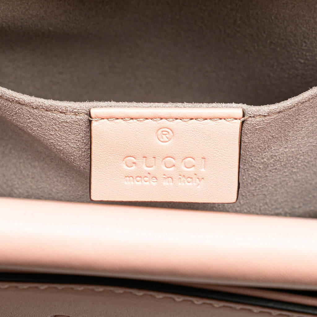 Gucci Mini Leather Bamboo Nymphaea