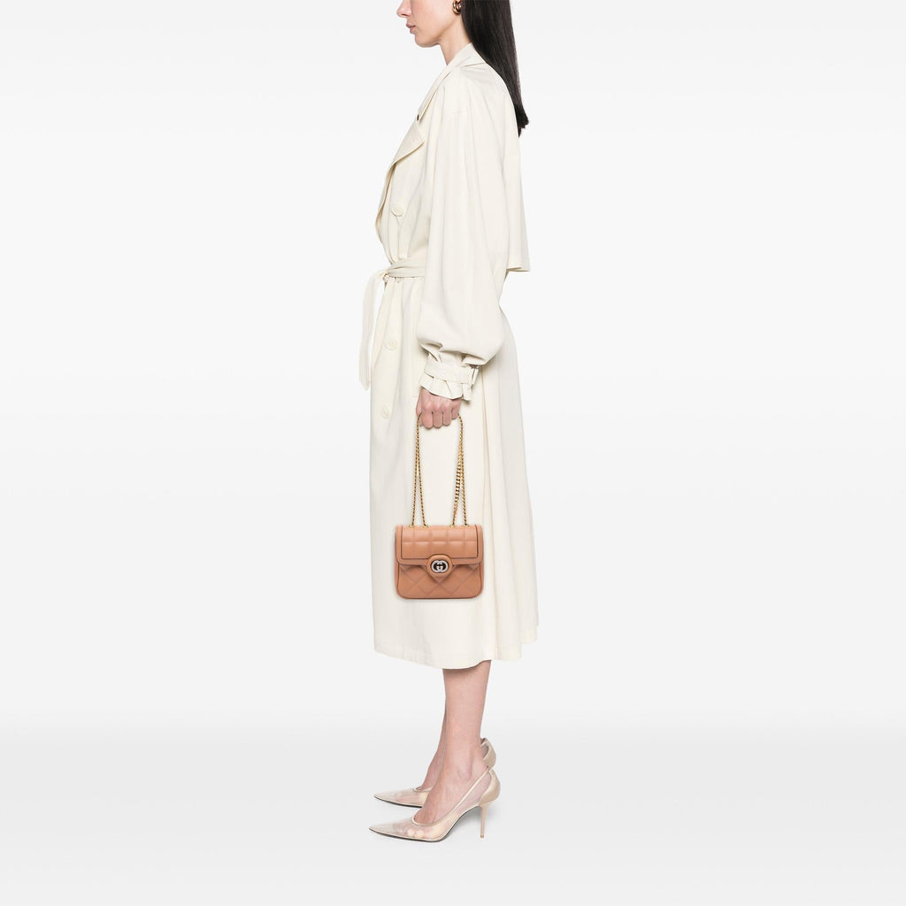 Gucci Mini Leather Deco Chain Shoulder Bag