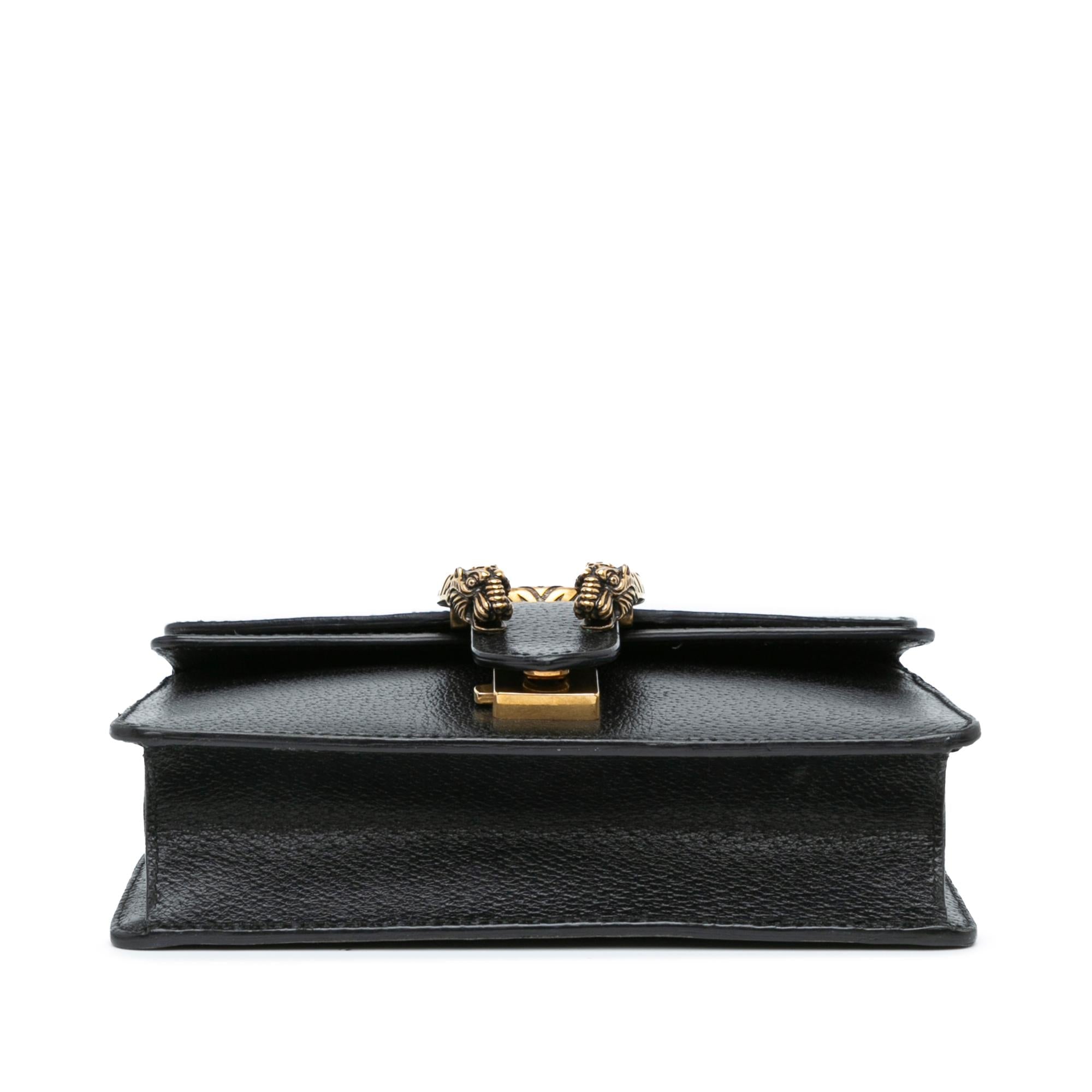 Gucci Mini Leather Dionysus Web Crossbody (SHG-f04gB7)