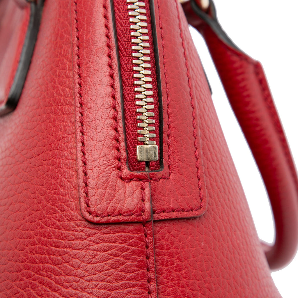 Gucci Mini Leather GG Charm Dome Satchel