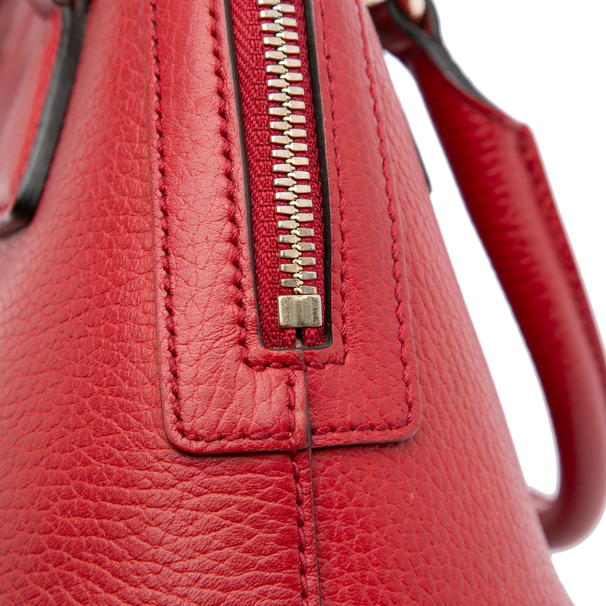 Gucci Mini Leather GG Charm Dome Satchel