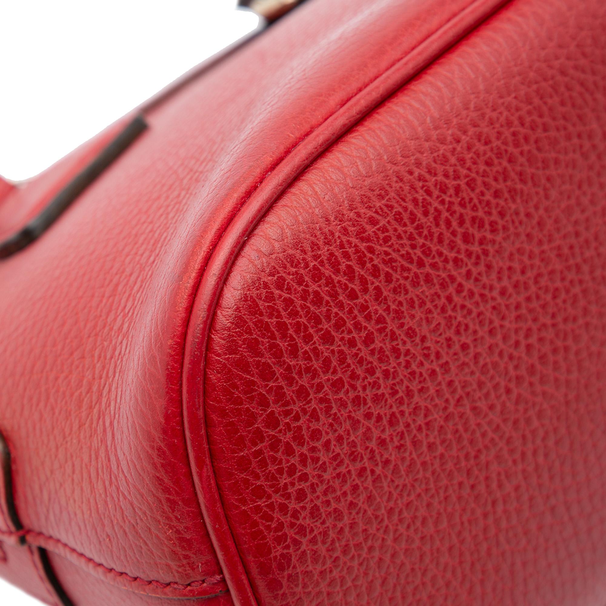 Gucci Mini Leather GG Charm Dome Satchel