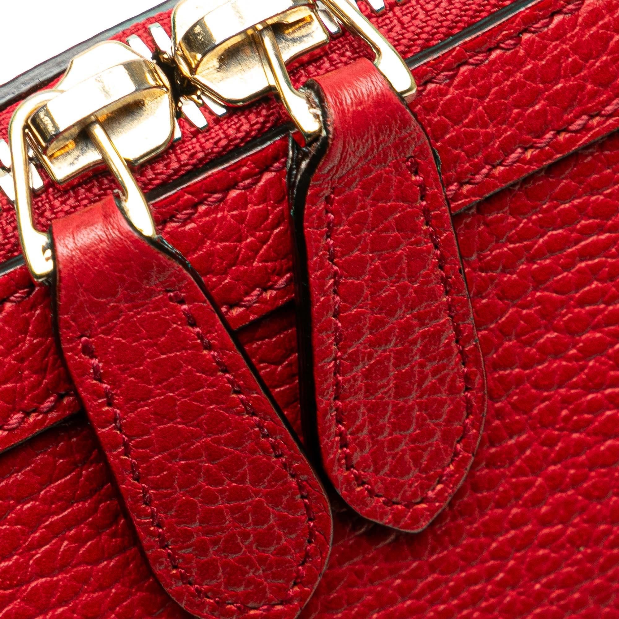 Gucci Mini Leather GG Charm Dome Satchel