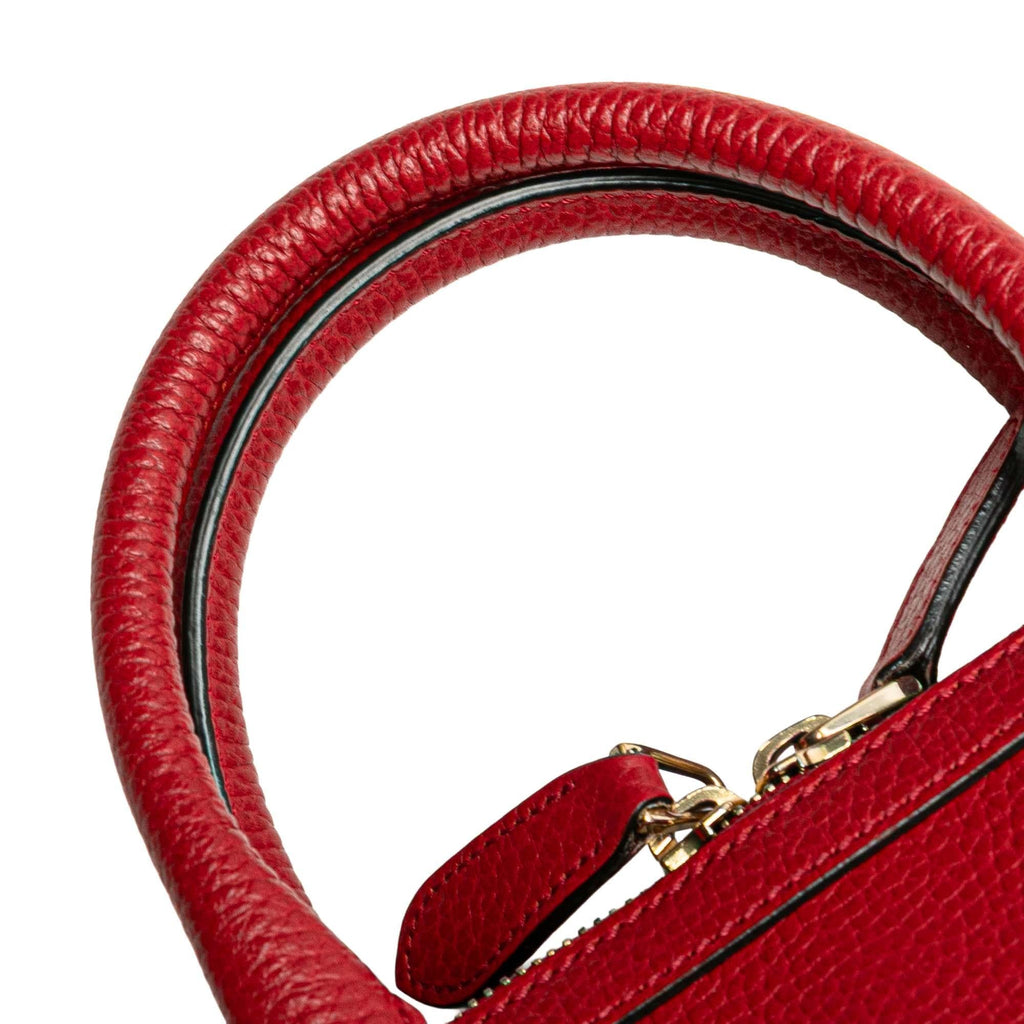 Gucci Mini Leather GG Charm Dome Satchel