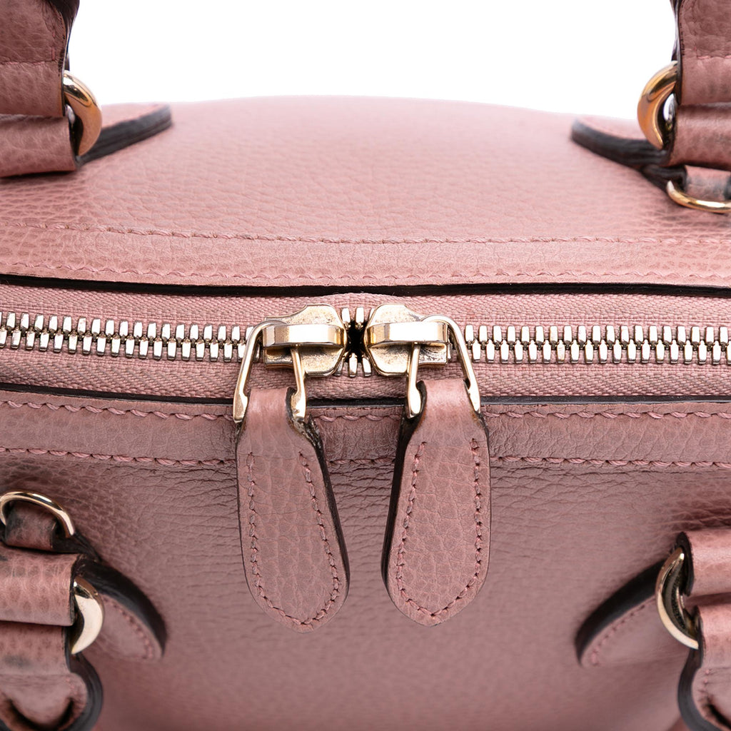 Gucci Mini Leather GG Charm Dome Satchel