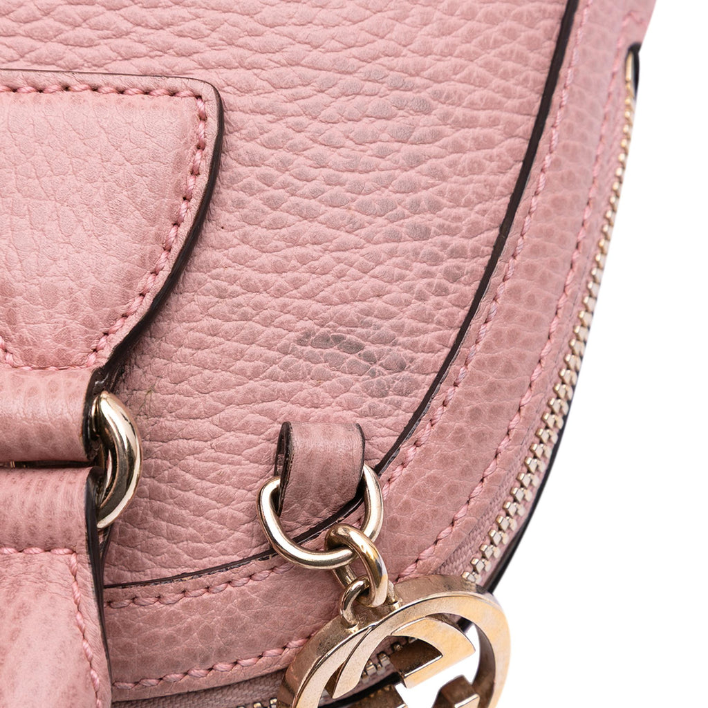Gucci Mini Leather GG Charm Dome Satchel
