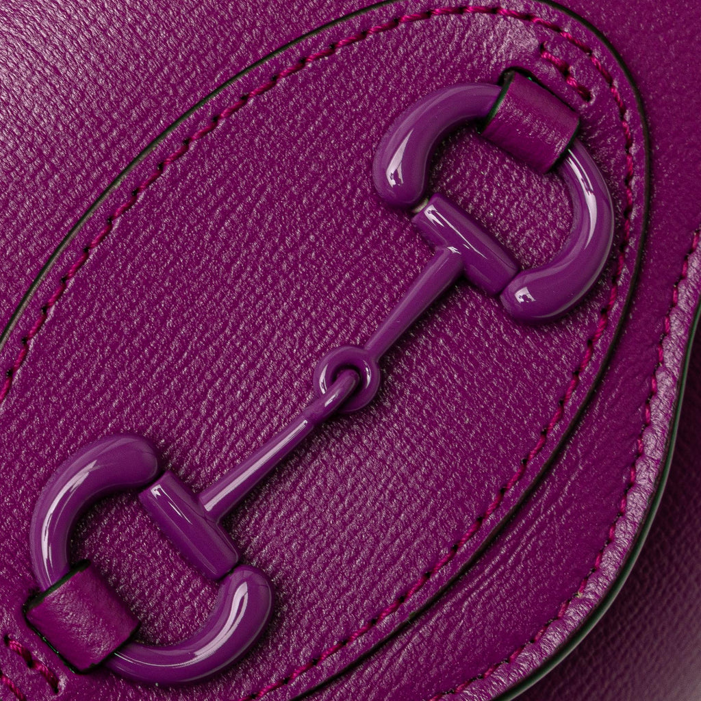 Gucci Mini Leather Horsebit 1955 Web Crossbody