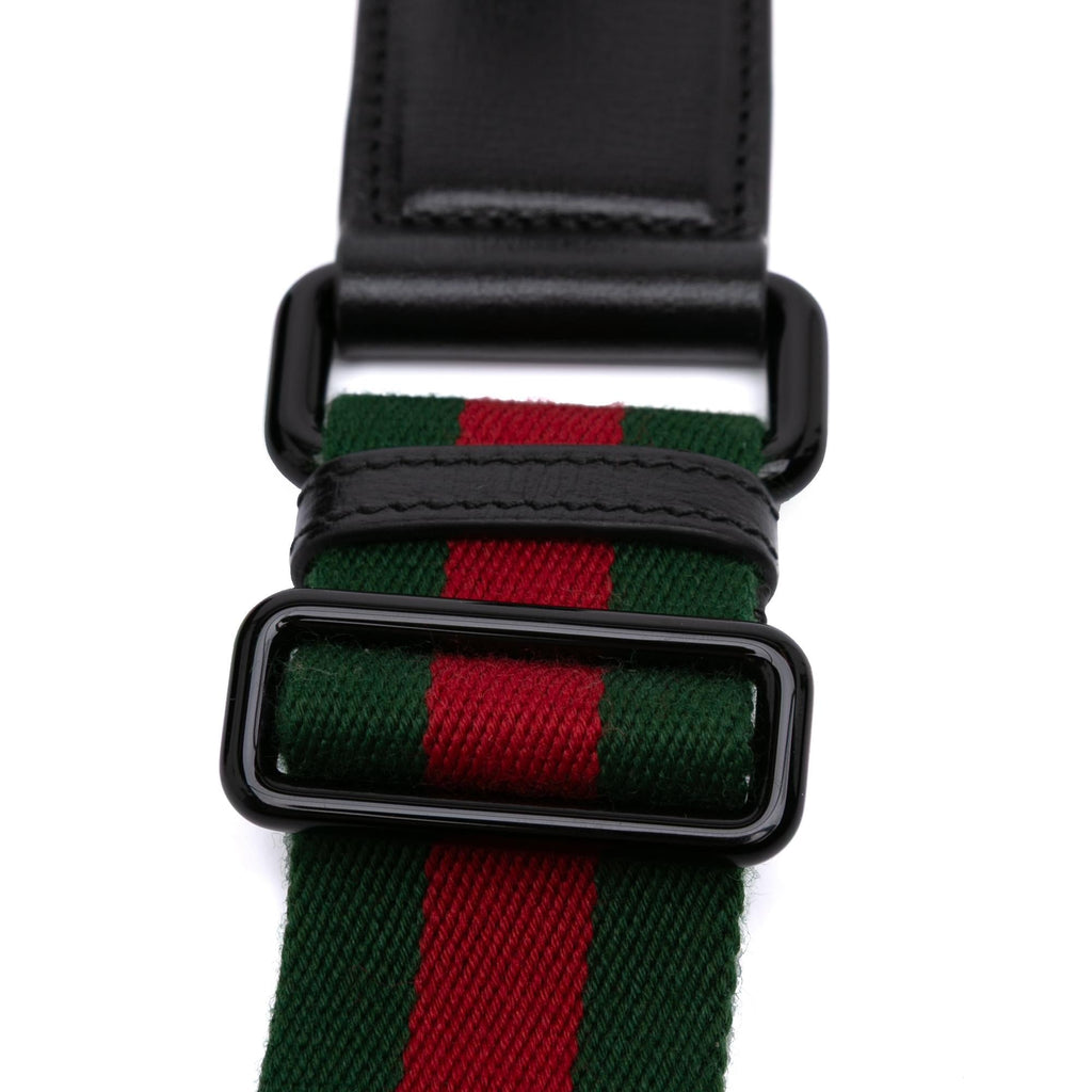 Gucci Mini Leather Horsebit 1955 Web Satchel