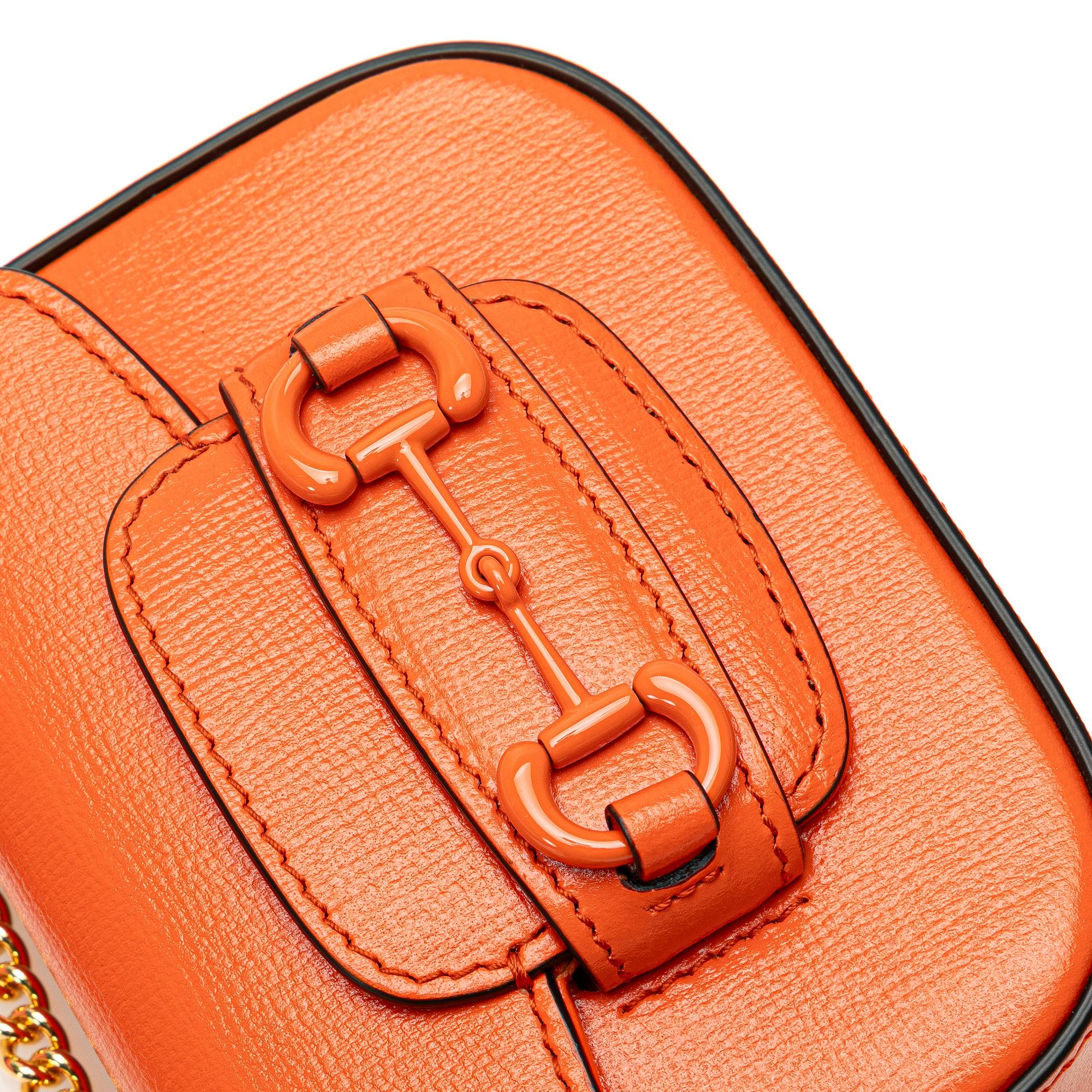 Gucci Mini Leather Horsebit 1955 Web Satchel