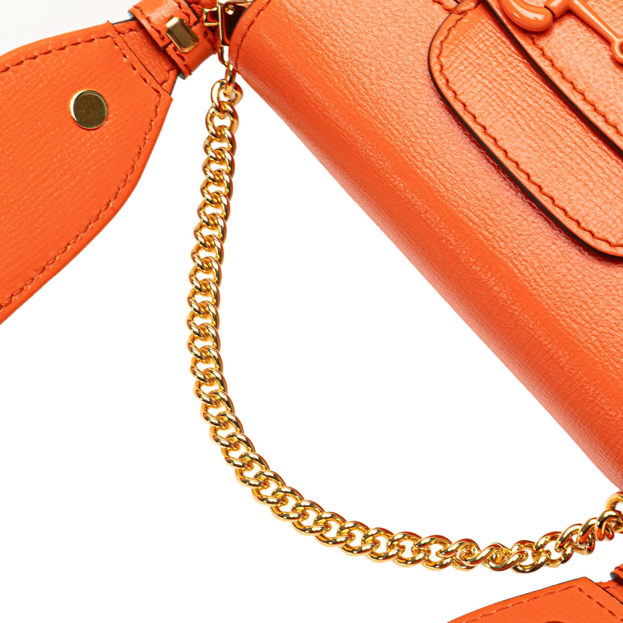 Gucci Mini Leather Horsebit 1955 Web Satchel