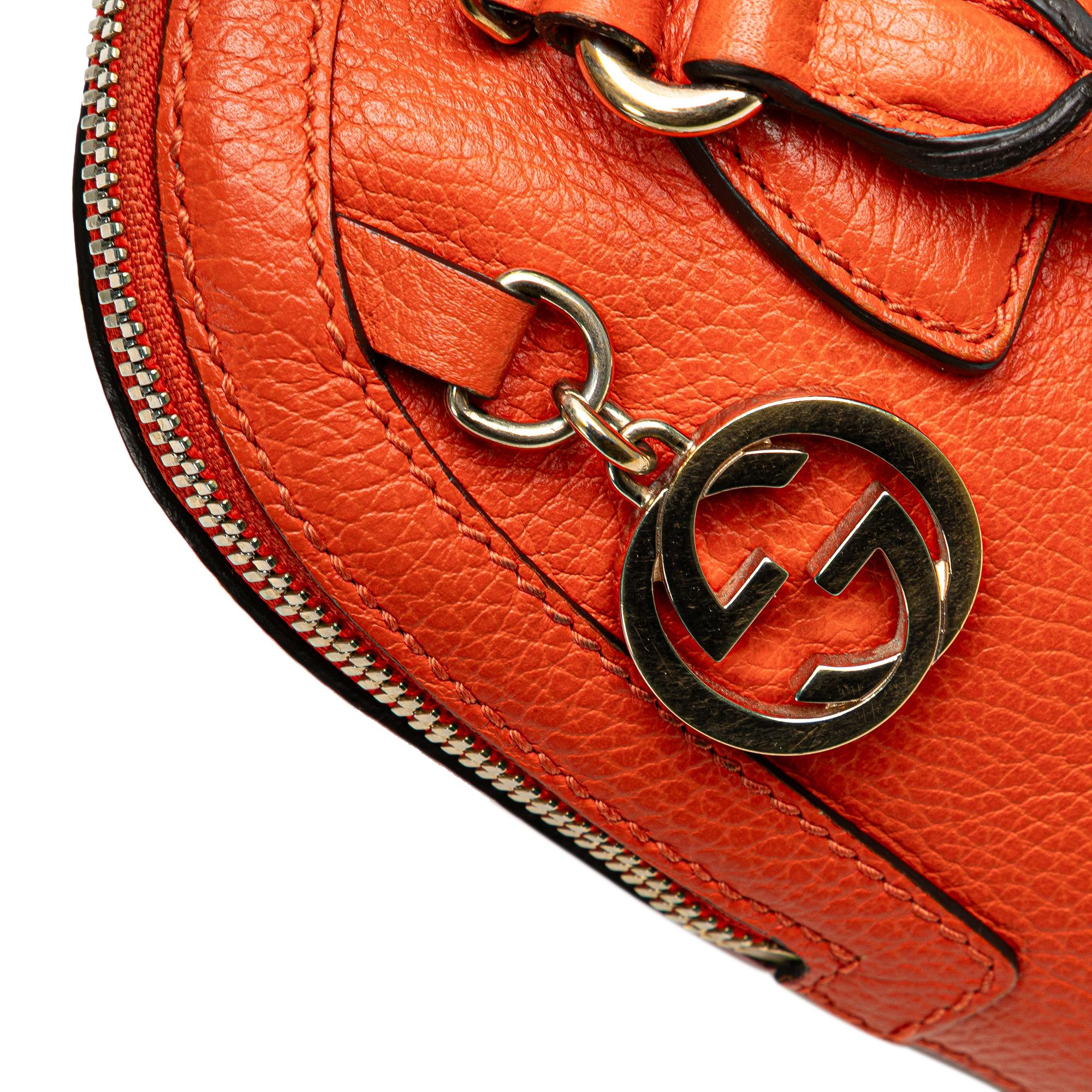 Gucci Mini Leather Interlocking G Dome Satchel