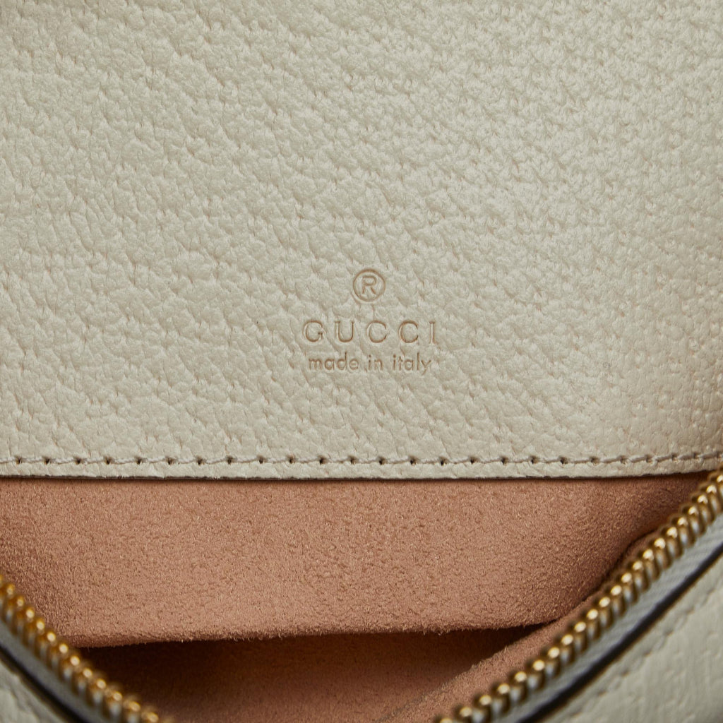 Gucci Mini Leather Round Ophidia Backpack