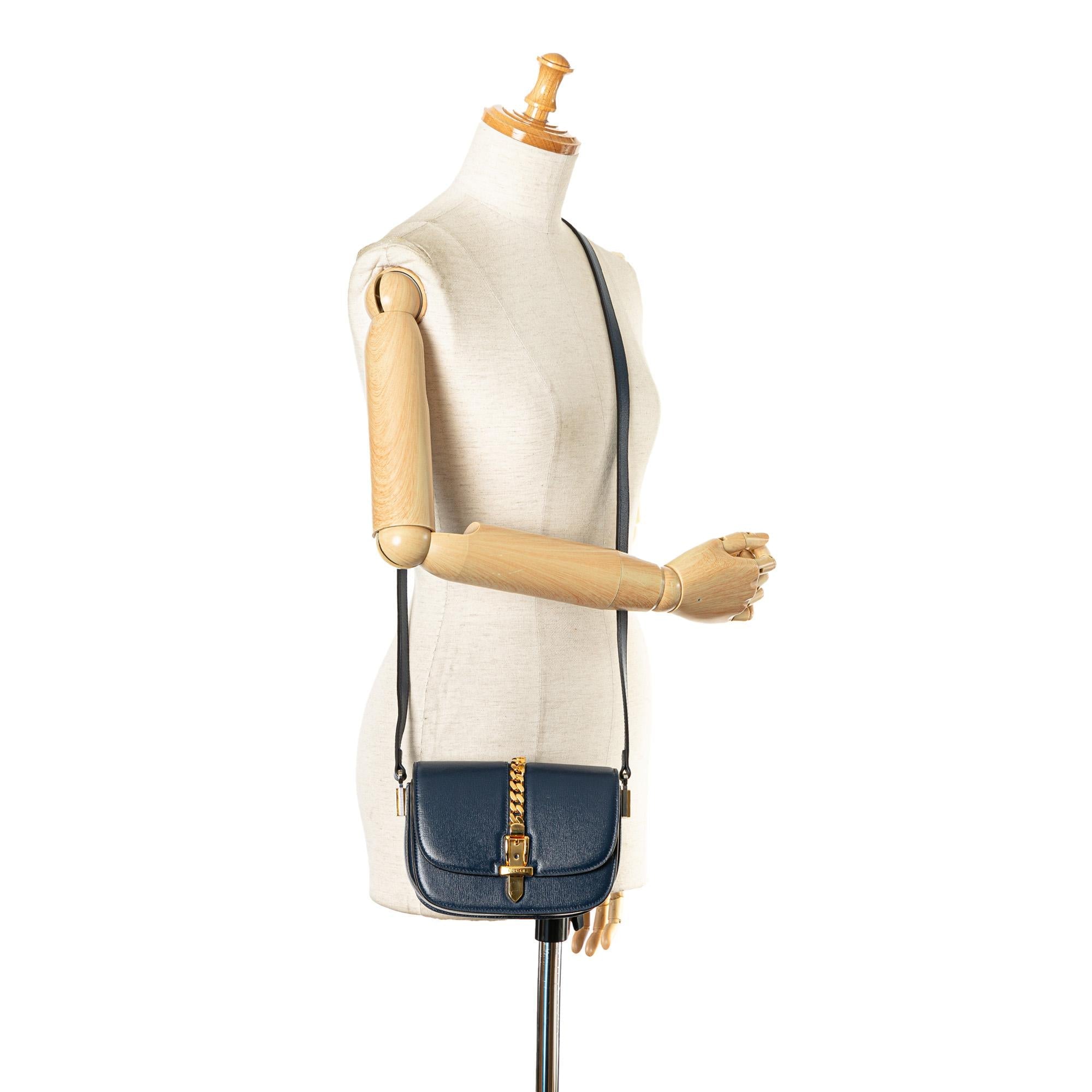 Gucci Mini Leather Sylvie 1969 Crossbody