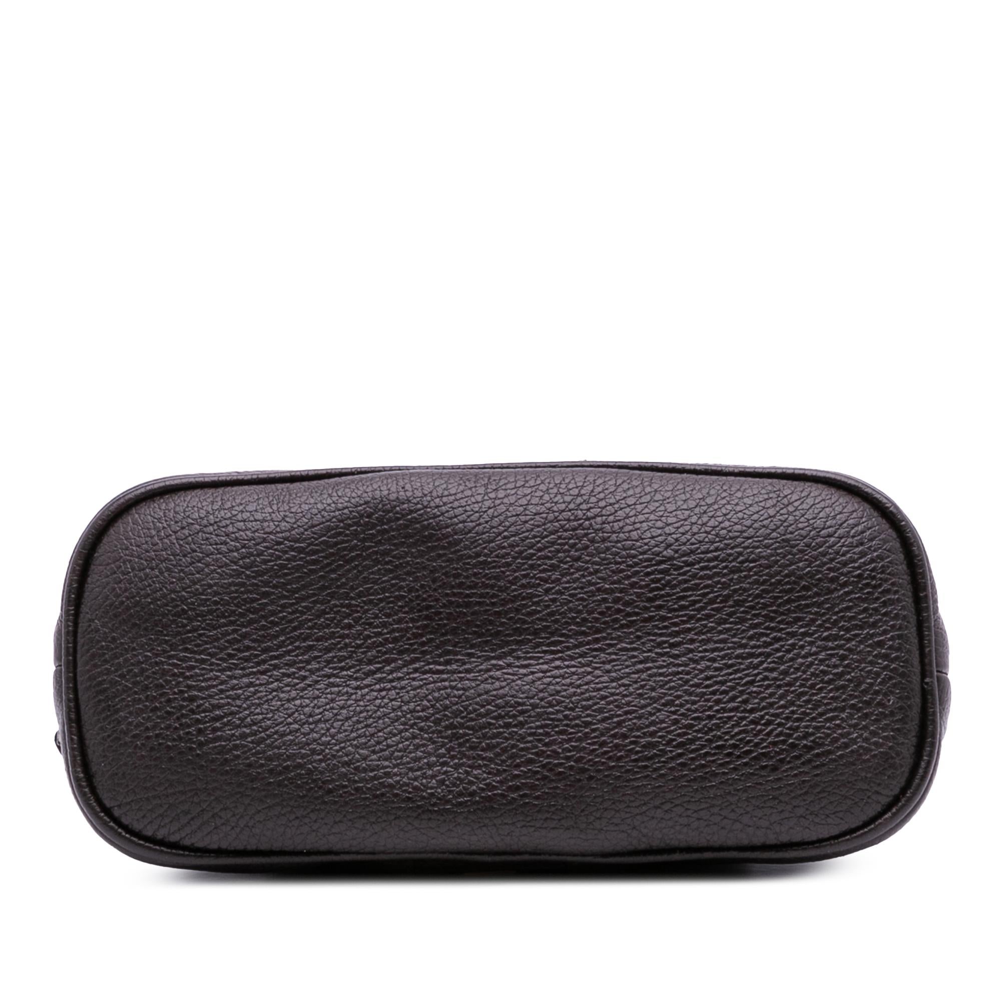 Gucci Mini Leather Web Dome Satchel