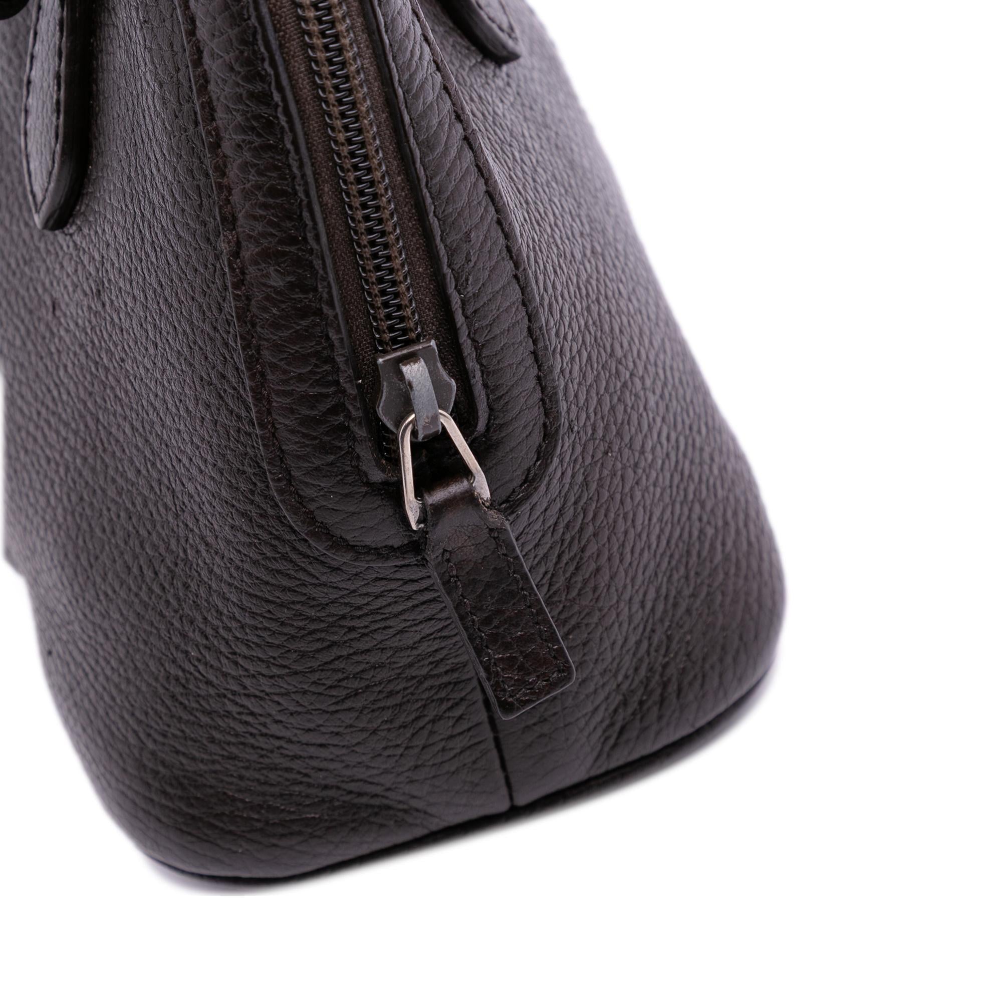 Gucci Mini Leather Web Dome Satchel