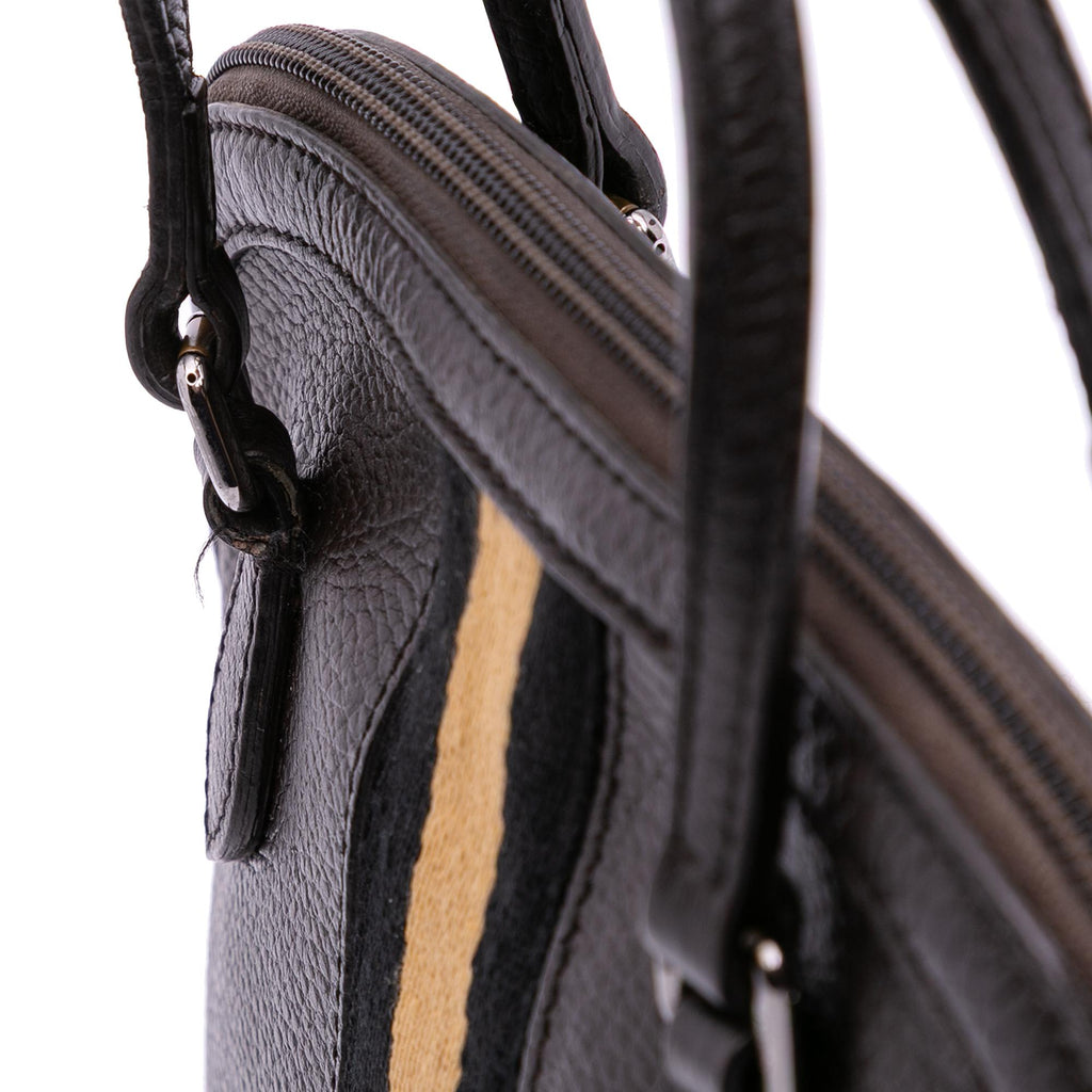 Gucci Mini Leather Web Dome Satchel