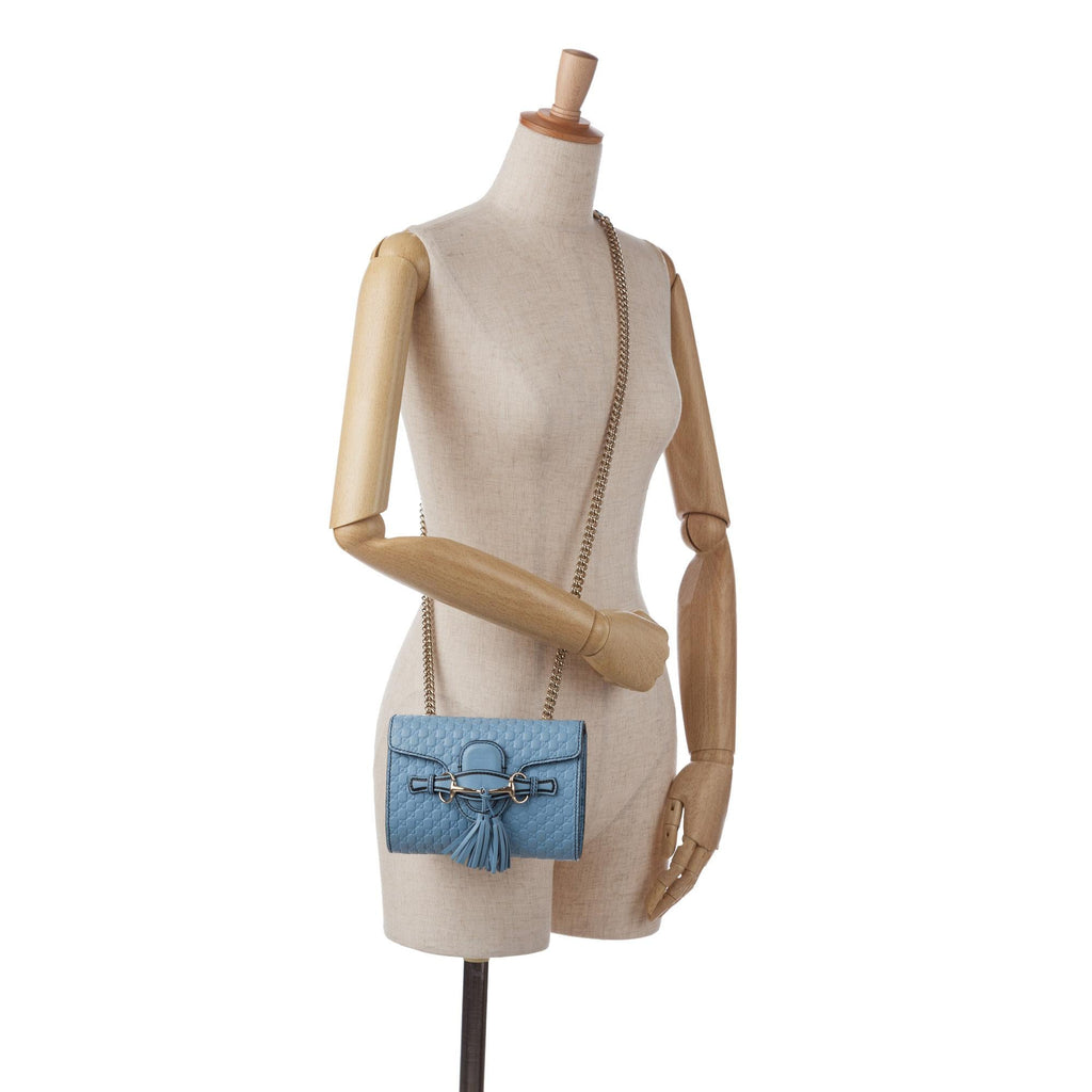 Gucci Mini Microguccissima Emily Crossbody Bag (SHG-d63GRv)