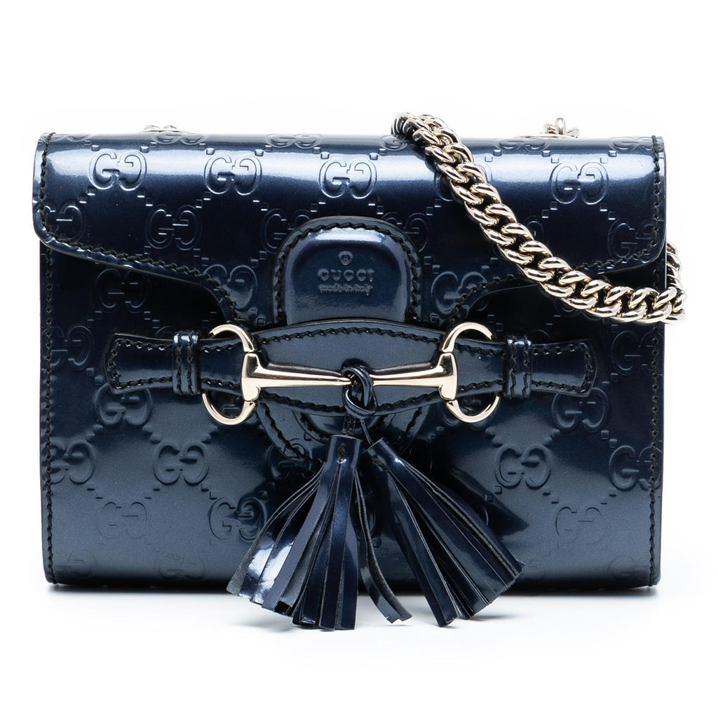 Gucci Mini PatLBt Guccissima Emily Crossbody