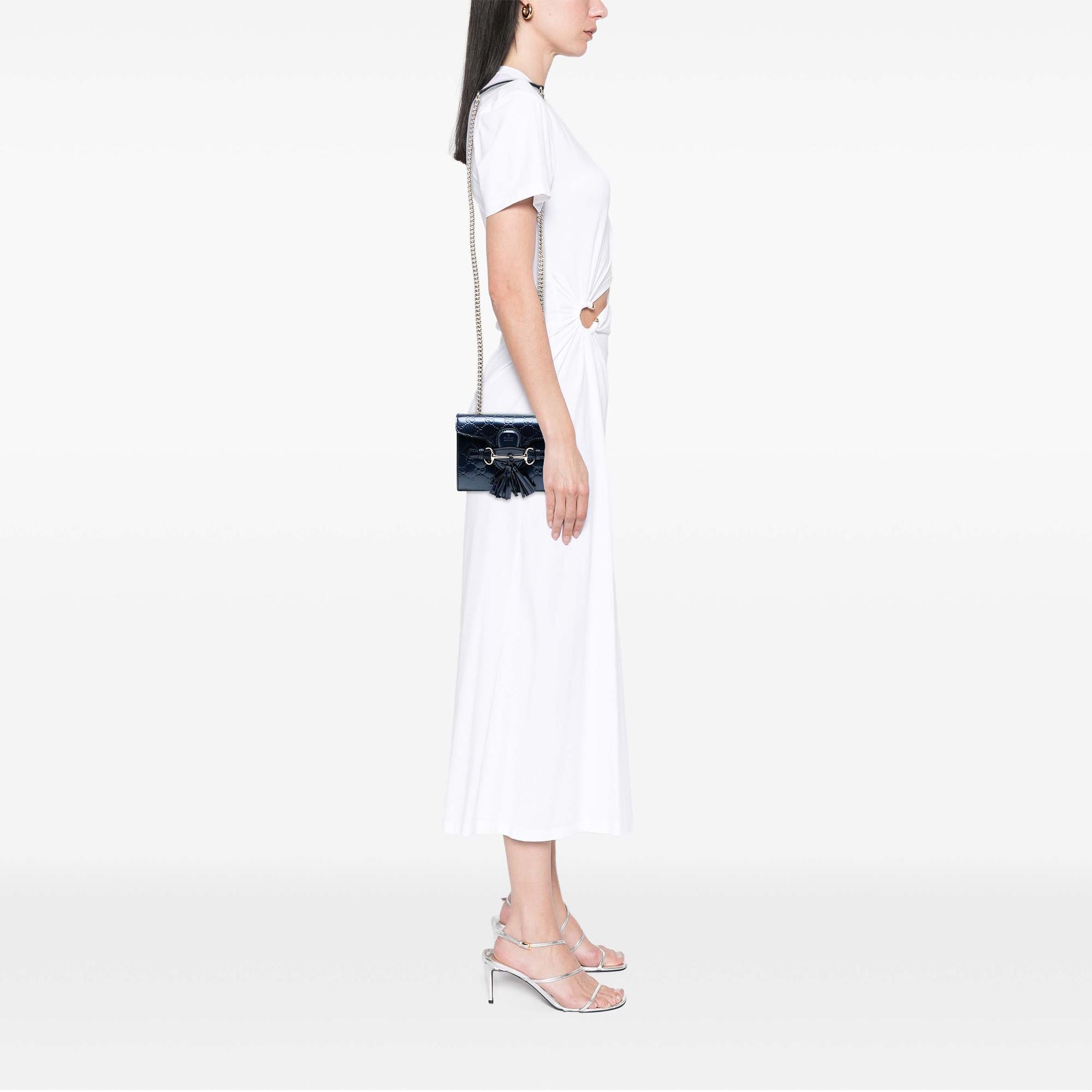 Gucci Mini PatLBt Guccissima Emily Crossbody