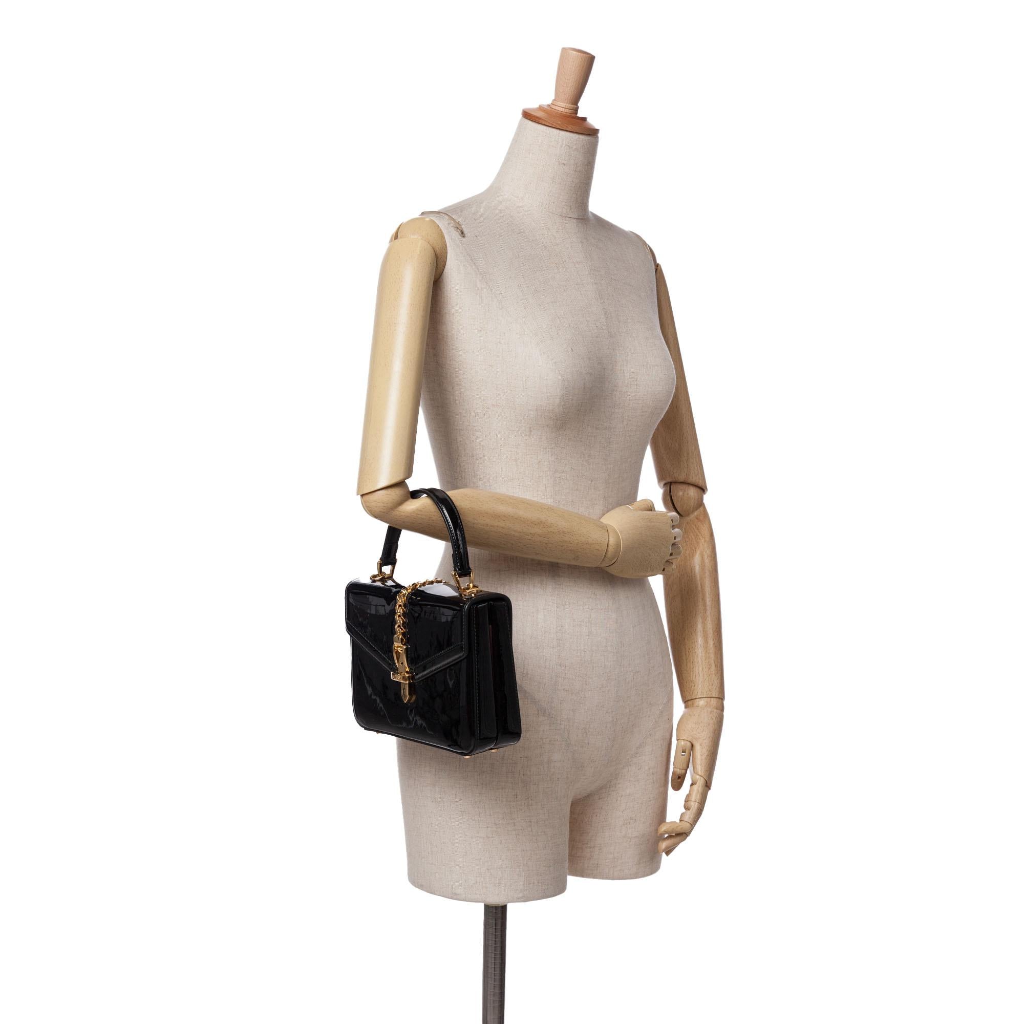 Gucci Mini PatLBt Sylvie 1969 Top Handle Bag