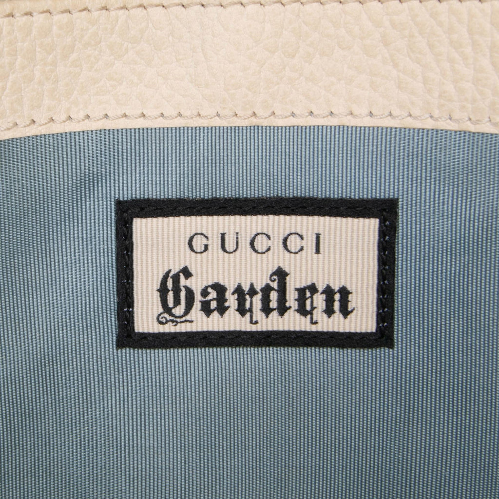 Gucci Mini Pebbled Calfskin Garden Dionysus Wallet on Chain