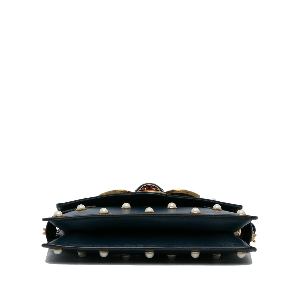 Gucci Mini Queen Margaret Broadway Leather Satchel (SHG-XxMDq6)
