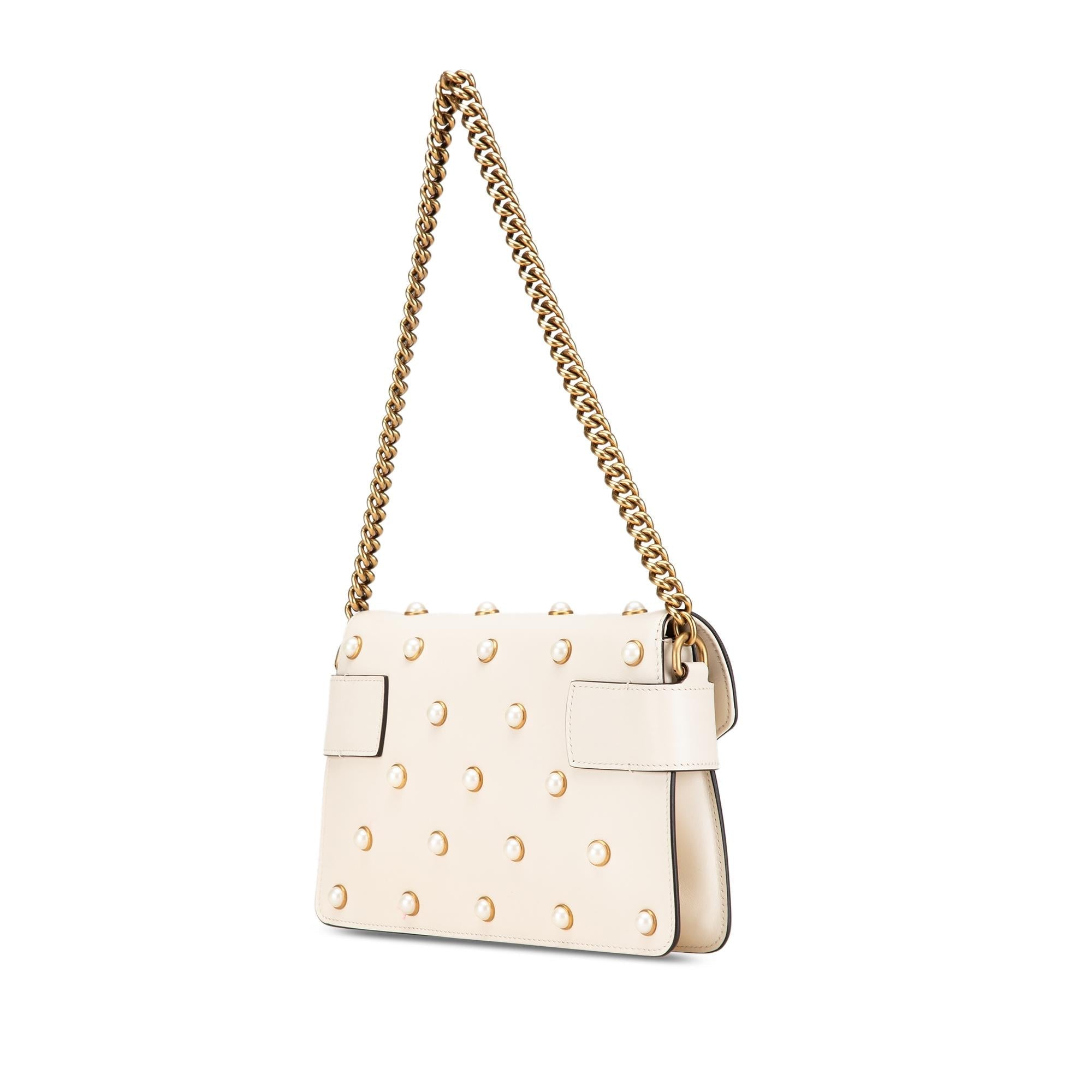 Gucci Mini QueLB Margaret Broadway Leather Satchel