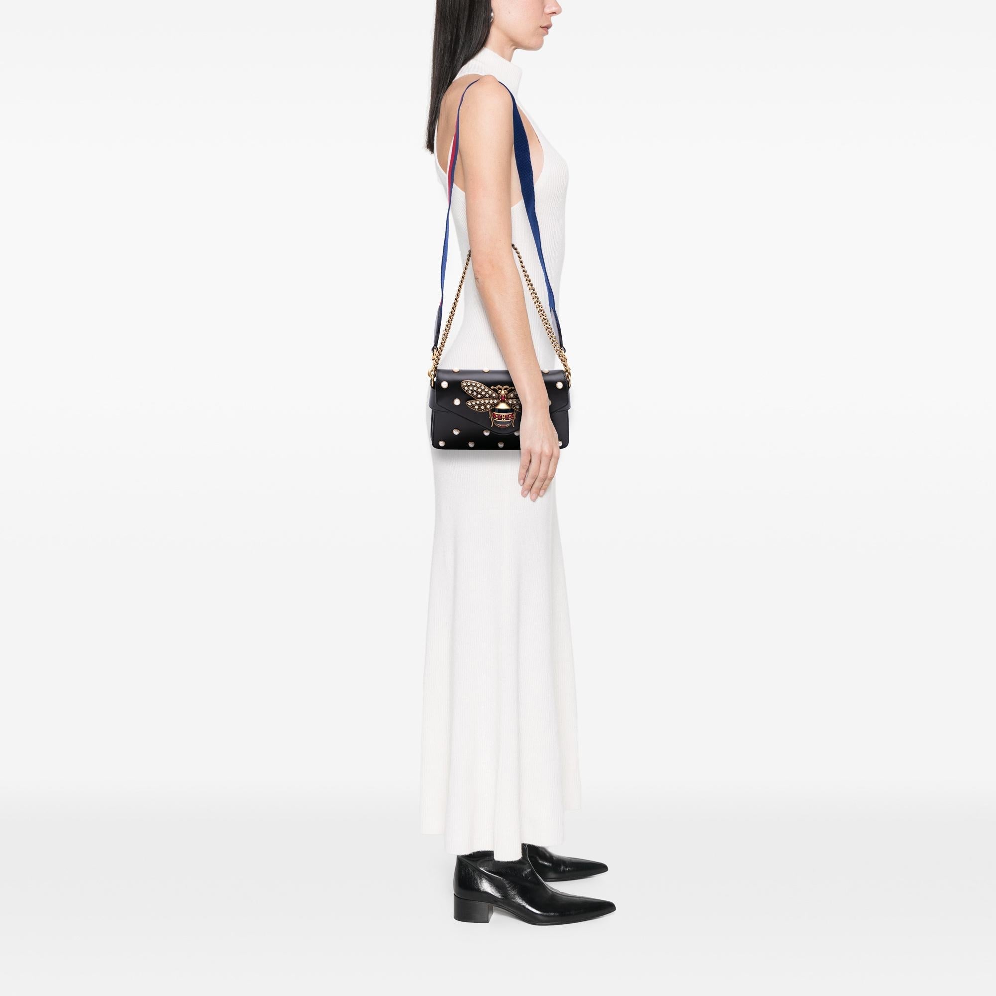 Gucci Mini QueLB Margaret Broadway Leather Satchel