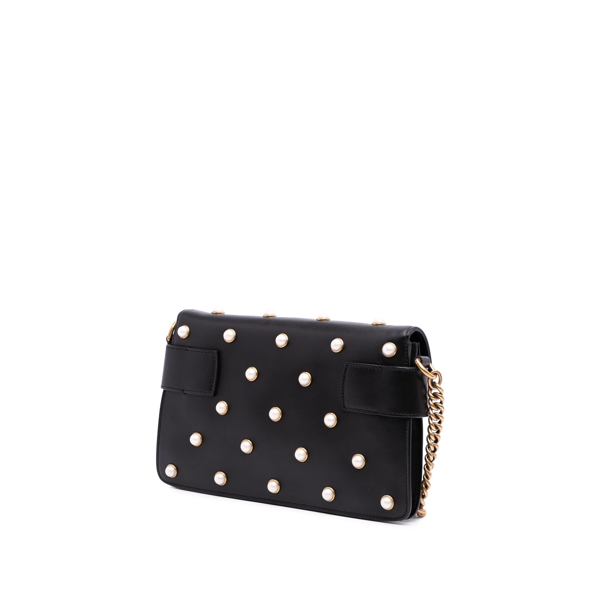Gucci Mini QueLB Margaret Broadway Leather Satchel