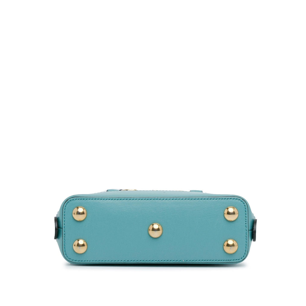 Gucci Mini Raffia Horsebit 1955 Top Handle Bag (SHG-TqNTHU)