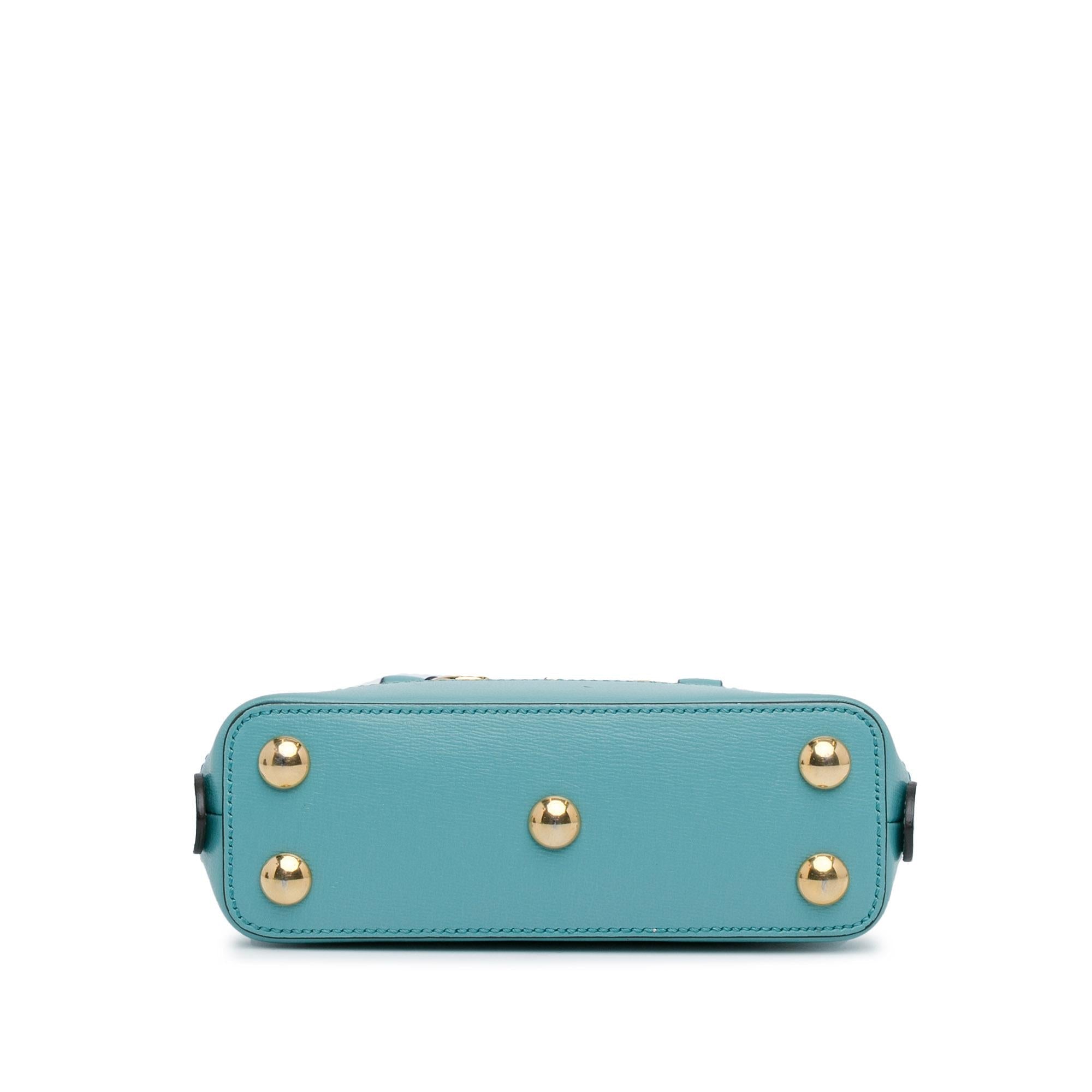Gucci Mini Raffia Horsebit 1955 Top Handle Bag