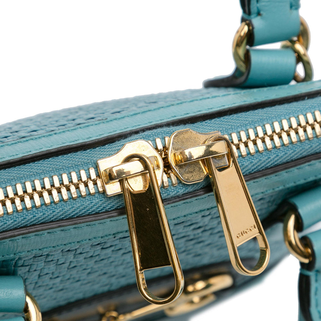 Gucci Mini Raffia Horsebit 1955 Top Handle Bag
