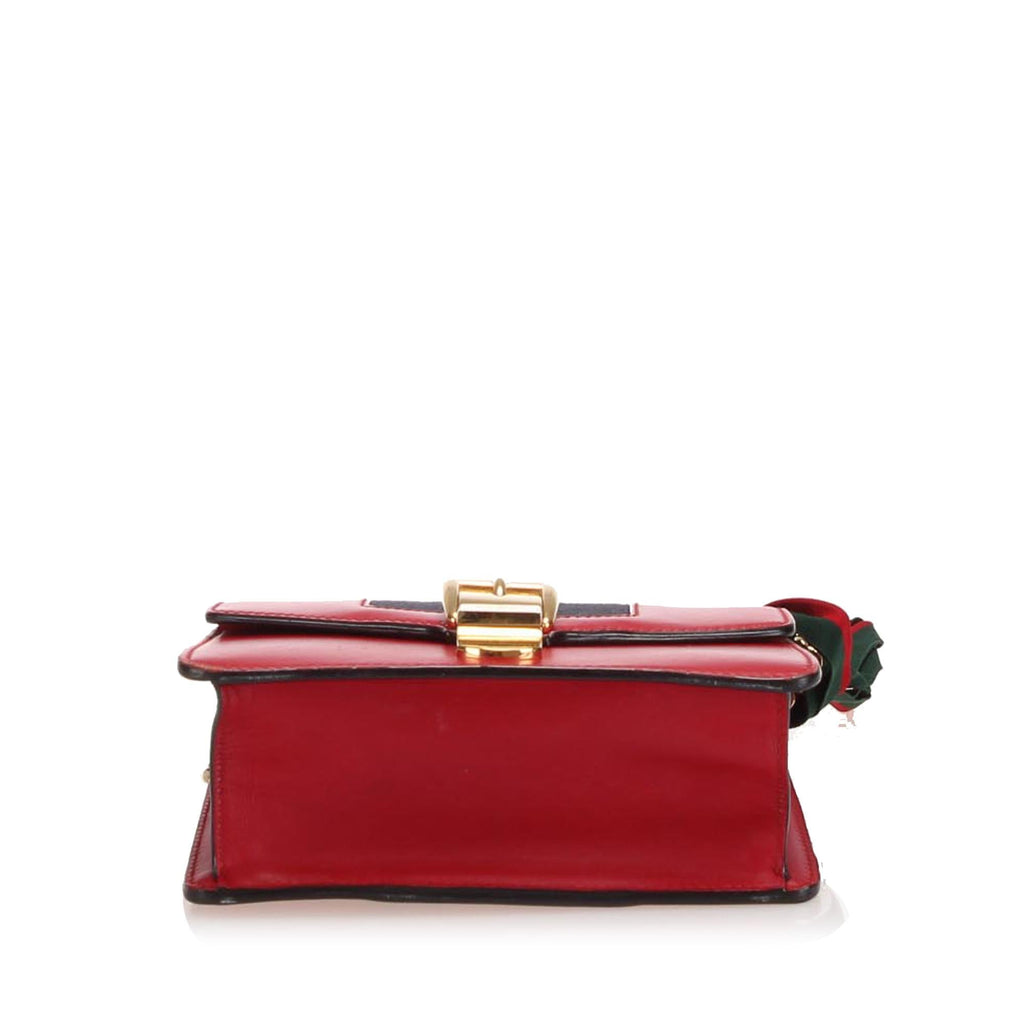 Gucci Mini Sylvie Leather Chain Shoulder Bag (SHG-22101)
