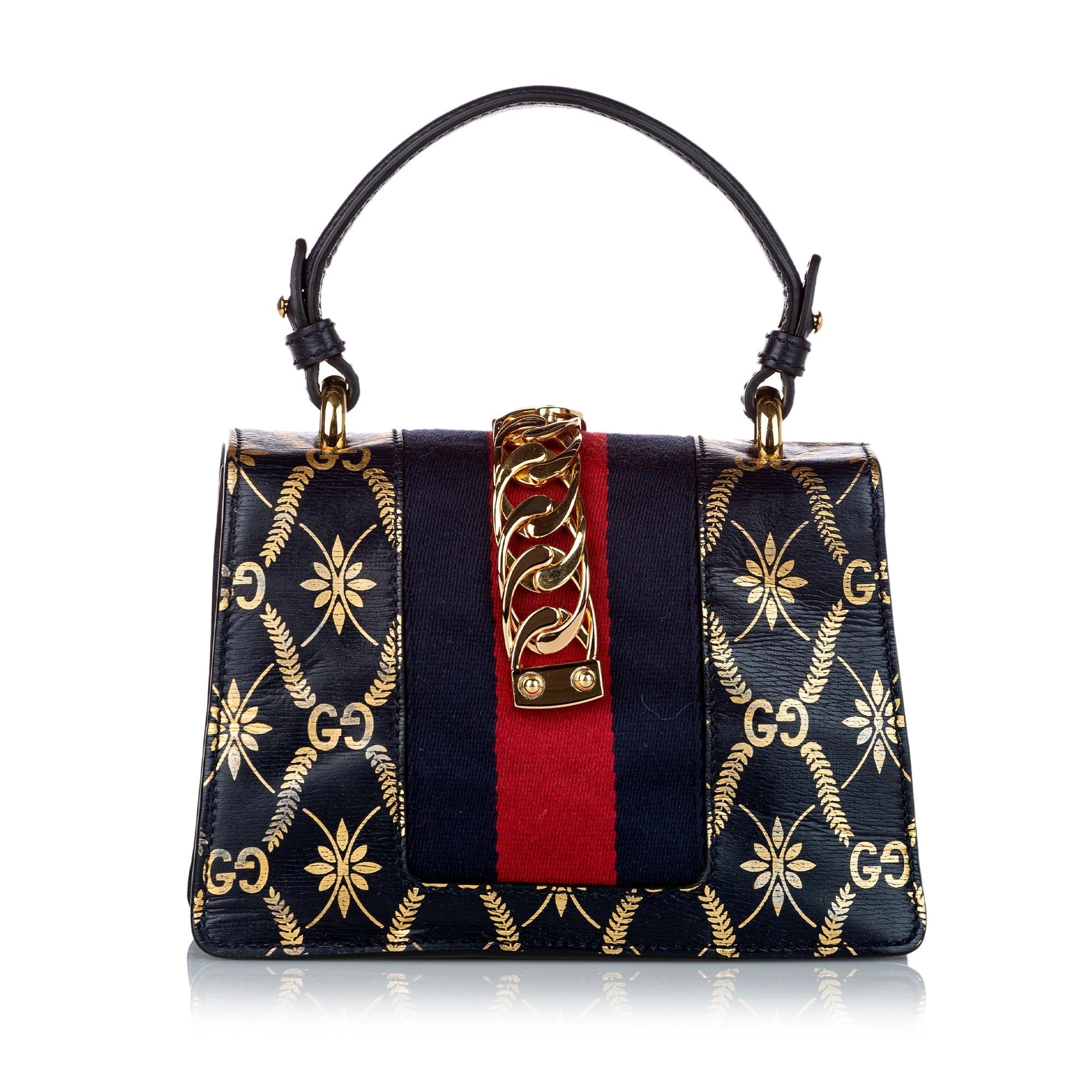 Gucci Mini Sylvie Leather Satchel (SHG-30466)