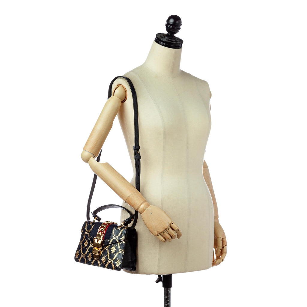Gucci Mini Sylvie Leather Satchel (SHG-30466)