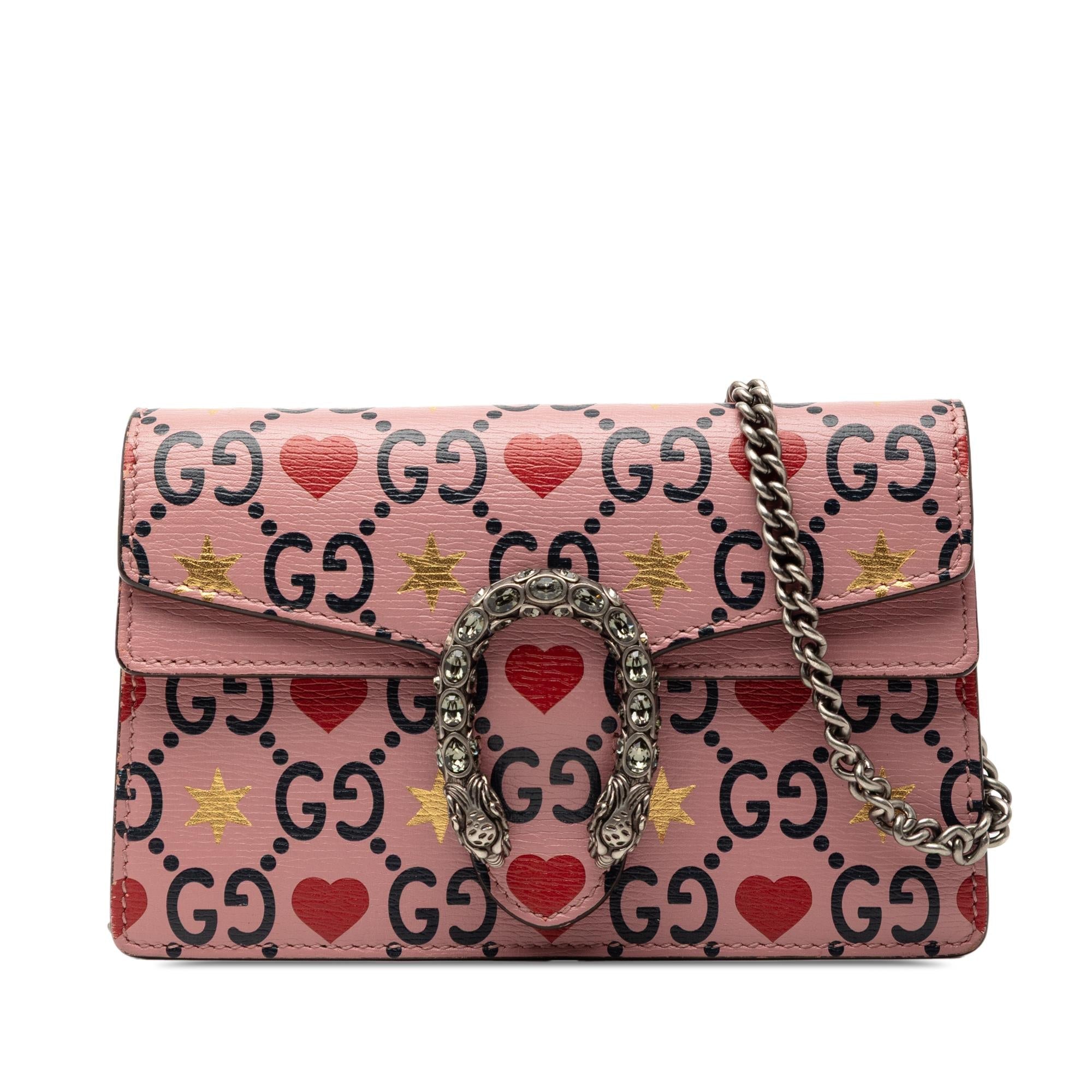 Gucci Mini Textured Leather ValLBtines Day Dionysus Crossbody