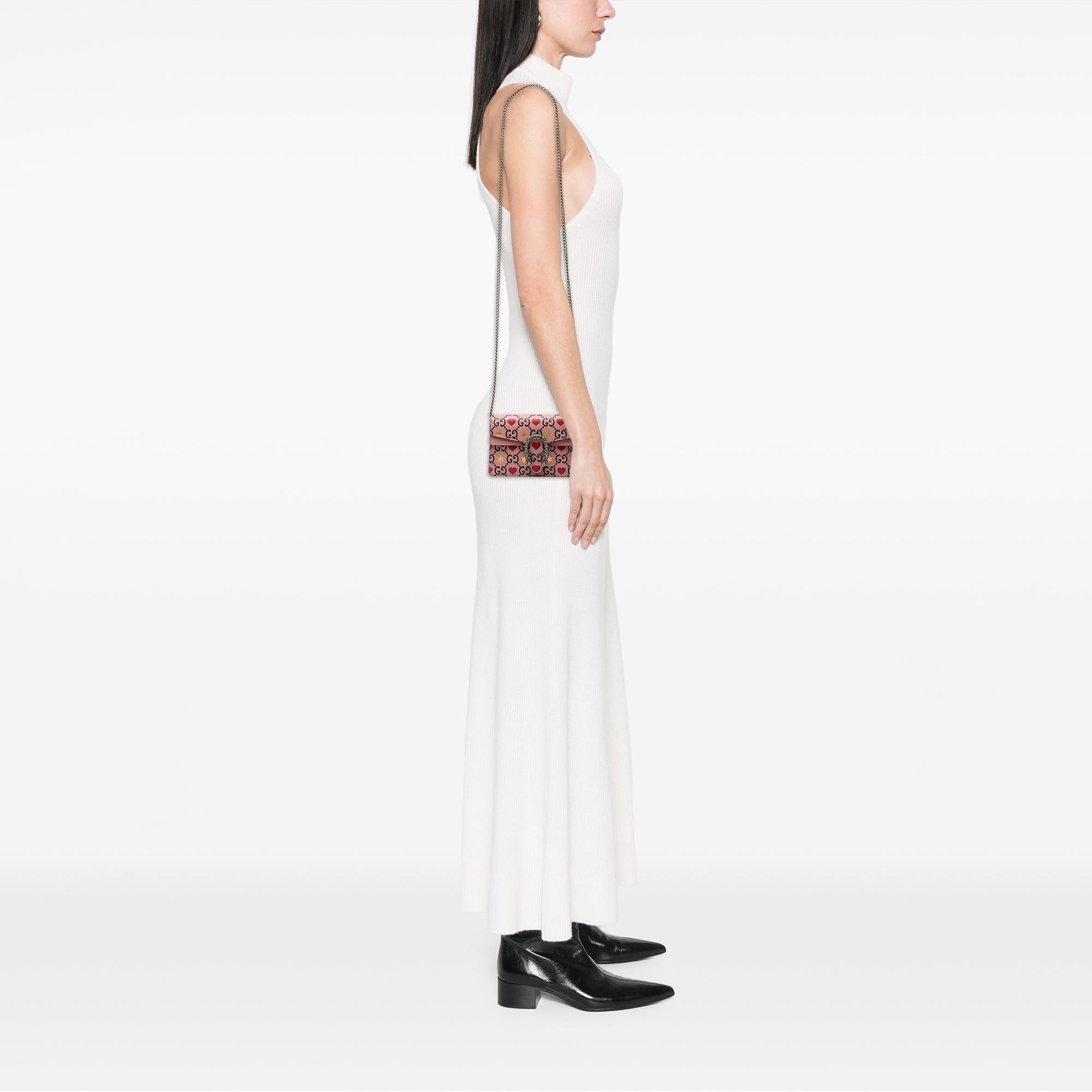 Gucci Mini Textured Leather ValLBtines Day Dionysus Crossbody