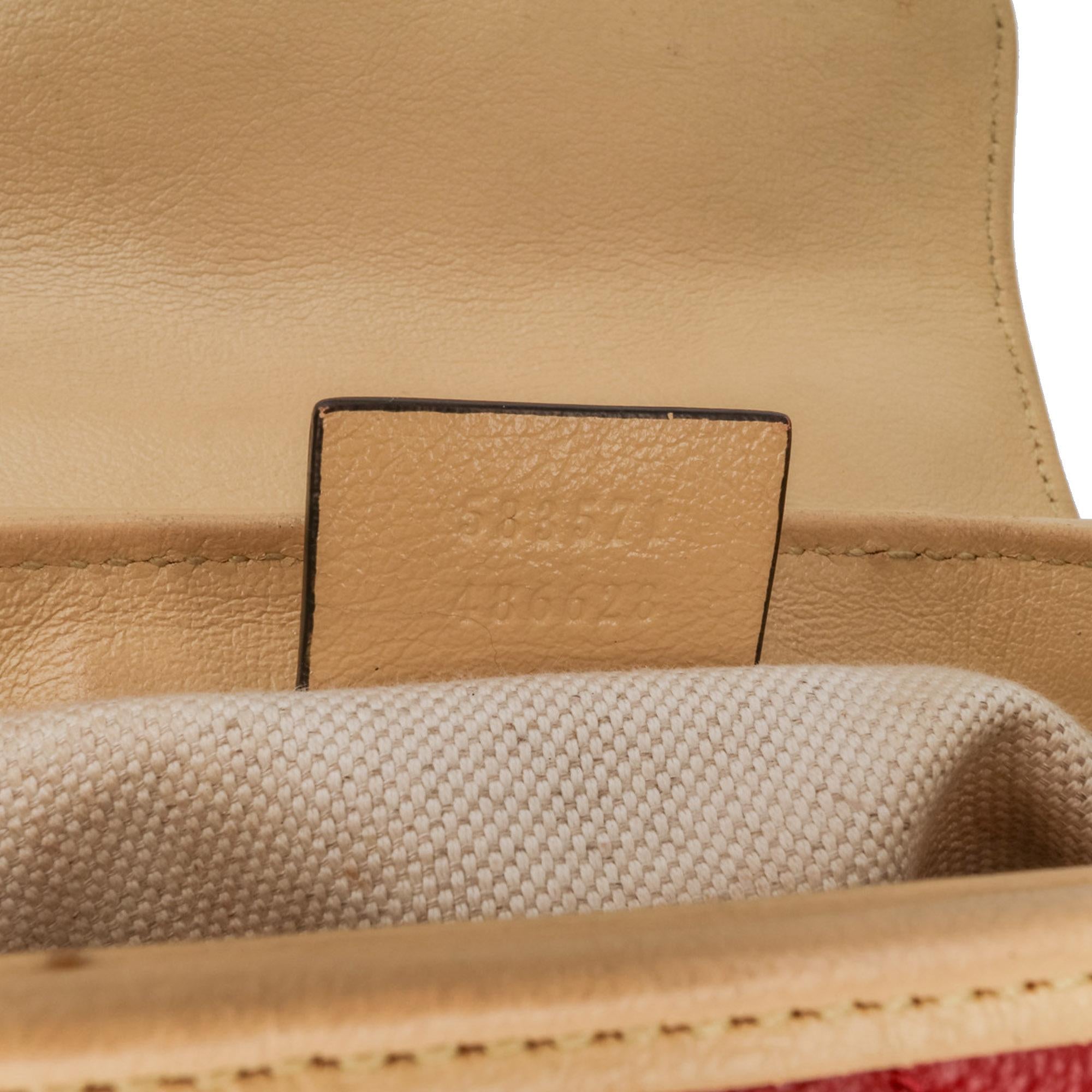 Gucci Mini Tricolor GG Marmont Matelasse Leather Torchon Top Handle Bag