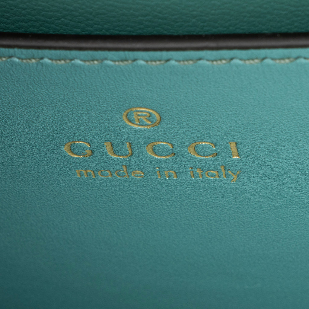 Gucci Mirrored Leather Bamboo Diana Mini Tote