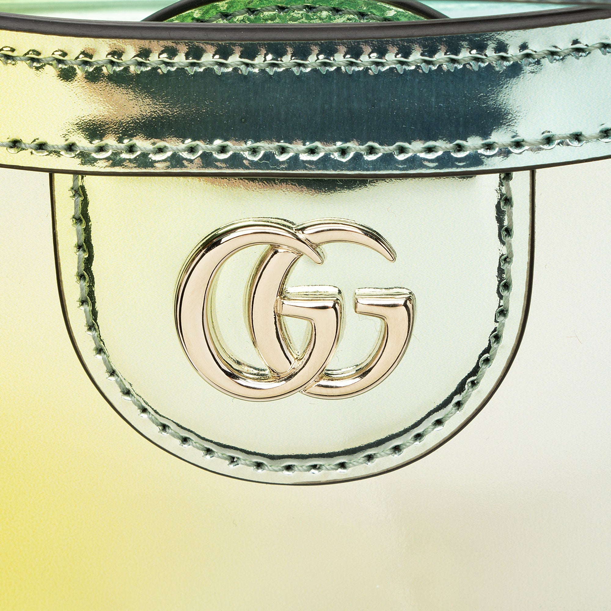 Gucci Mirrored Leather Bamboo Diana Mini Tote