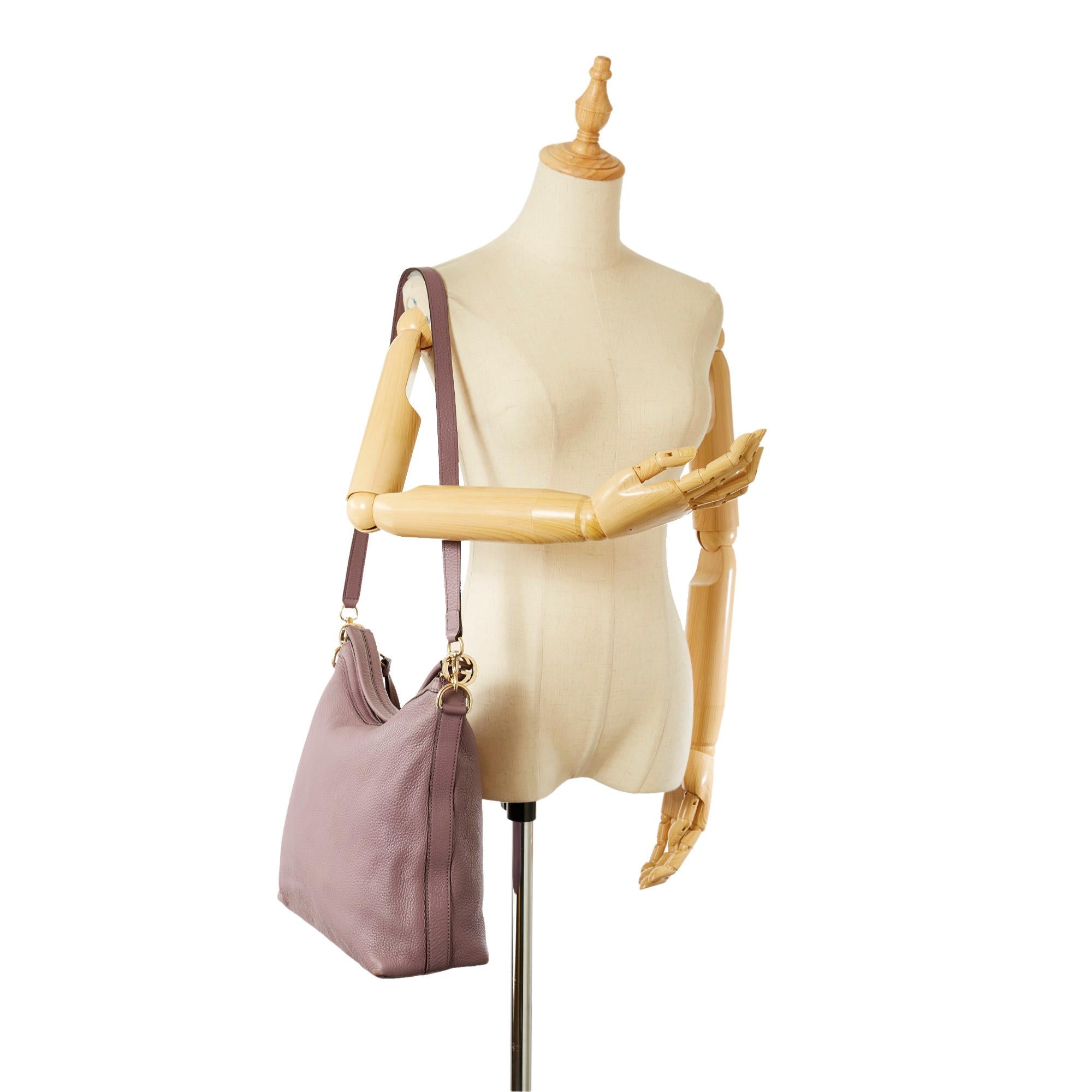 Gucci Miss Gucci Leather Satchel (SHG-21340)