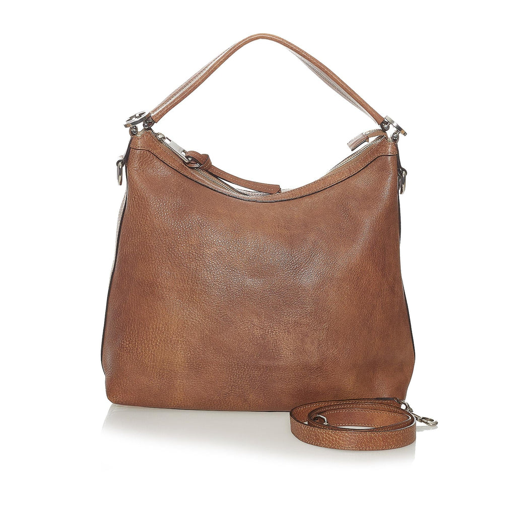 Gucci Miss Gucci Leather Satchel (SHG-28219)