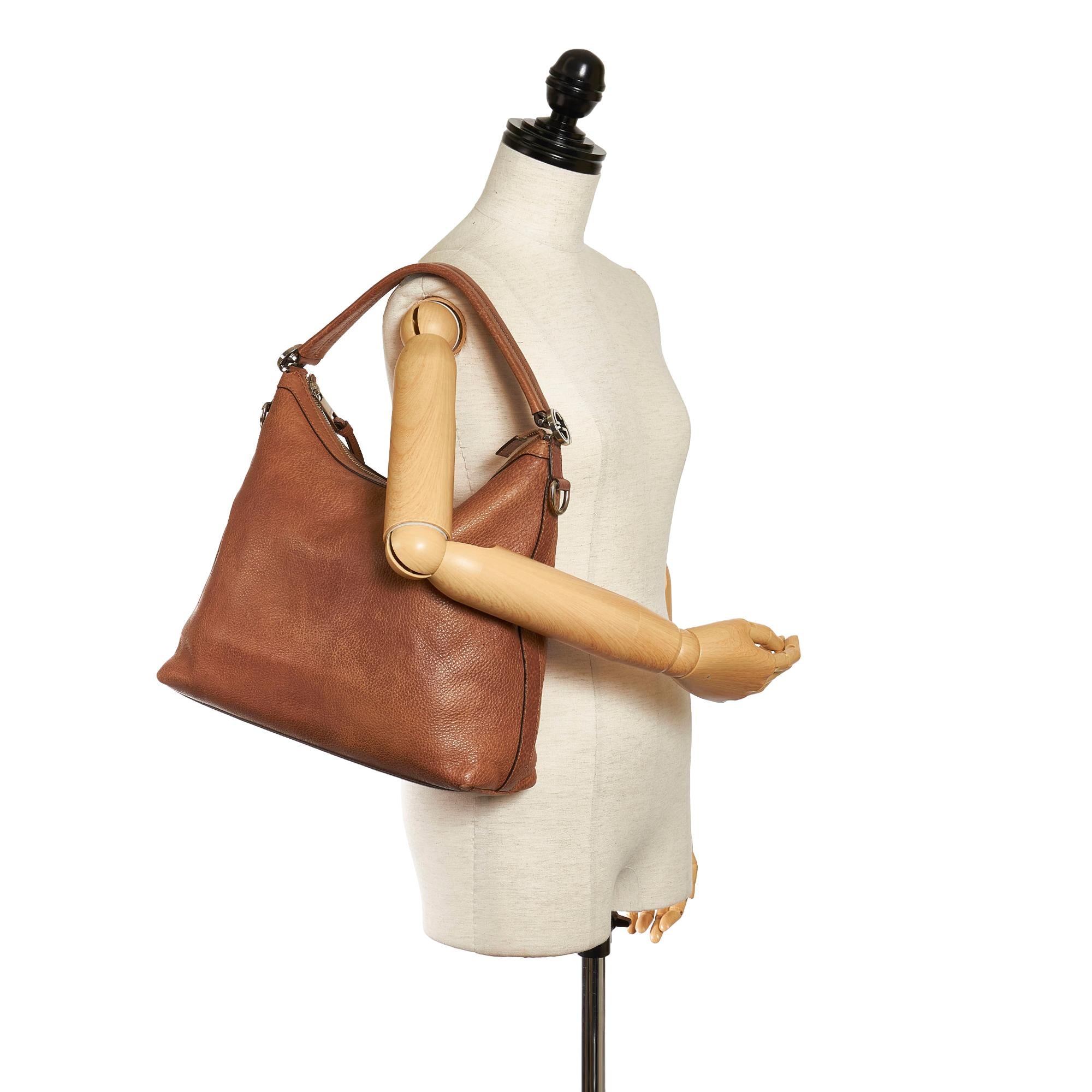 Gucci Miss Gucci Leather Satchel (SHG-32925)