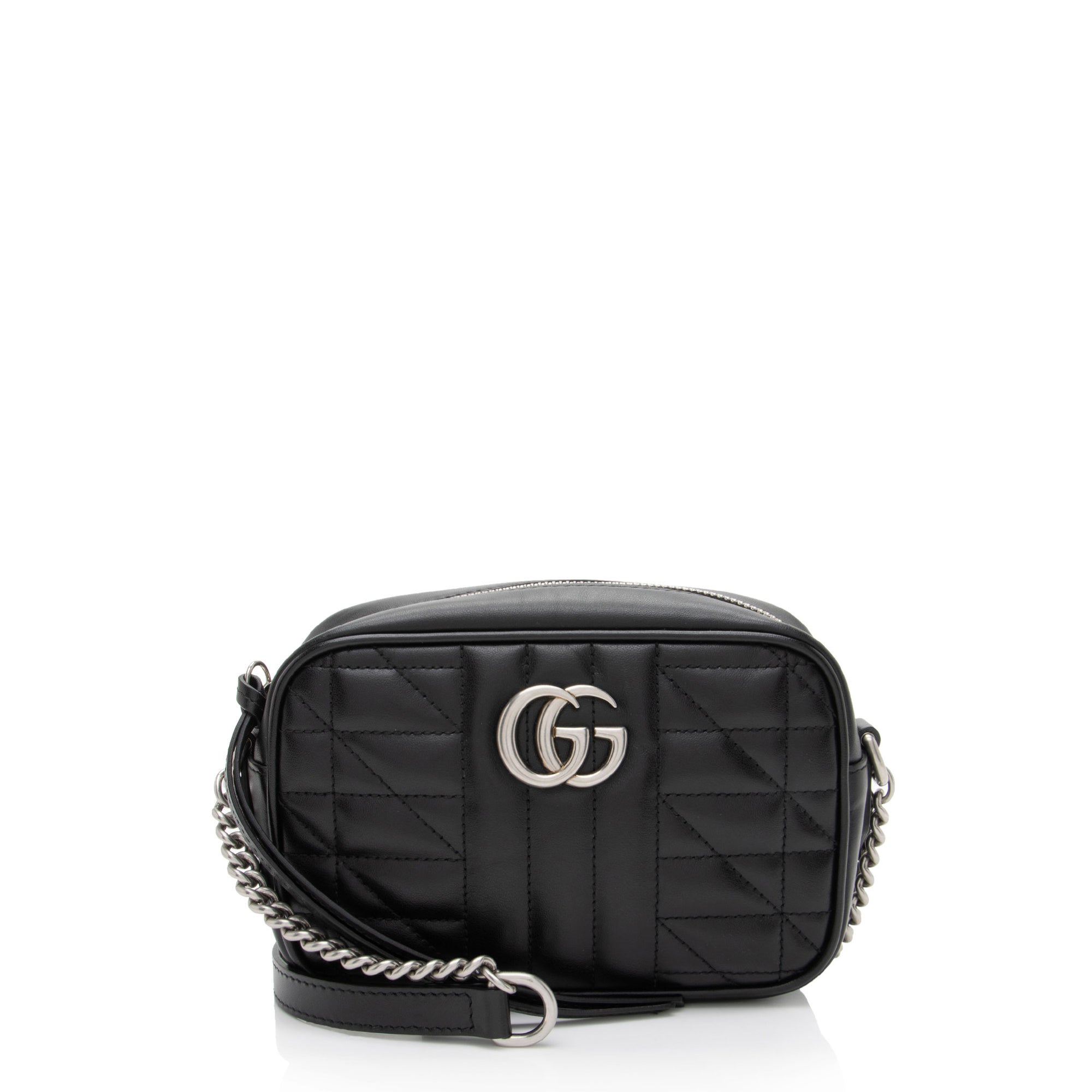 Gucci Mixed Matelasse Leather GG Marmont Aria Mini Chain Bag
