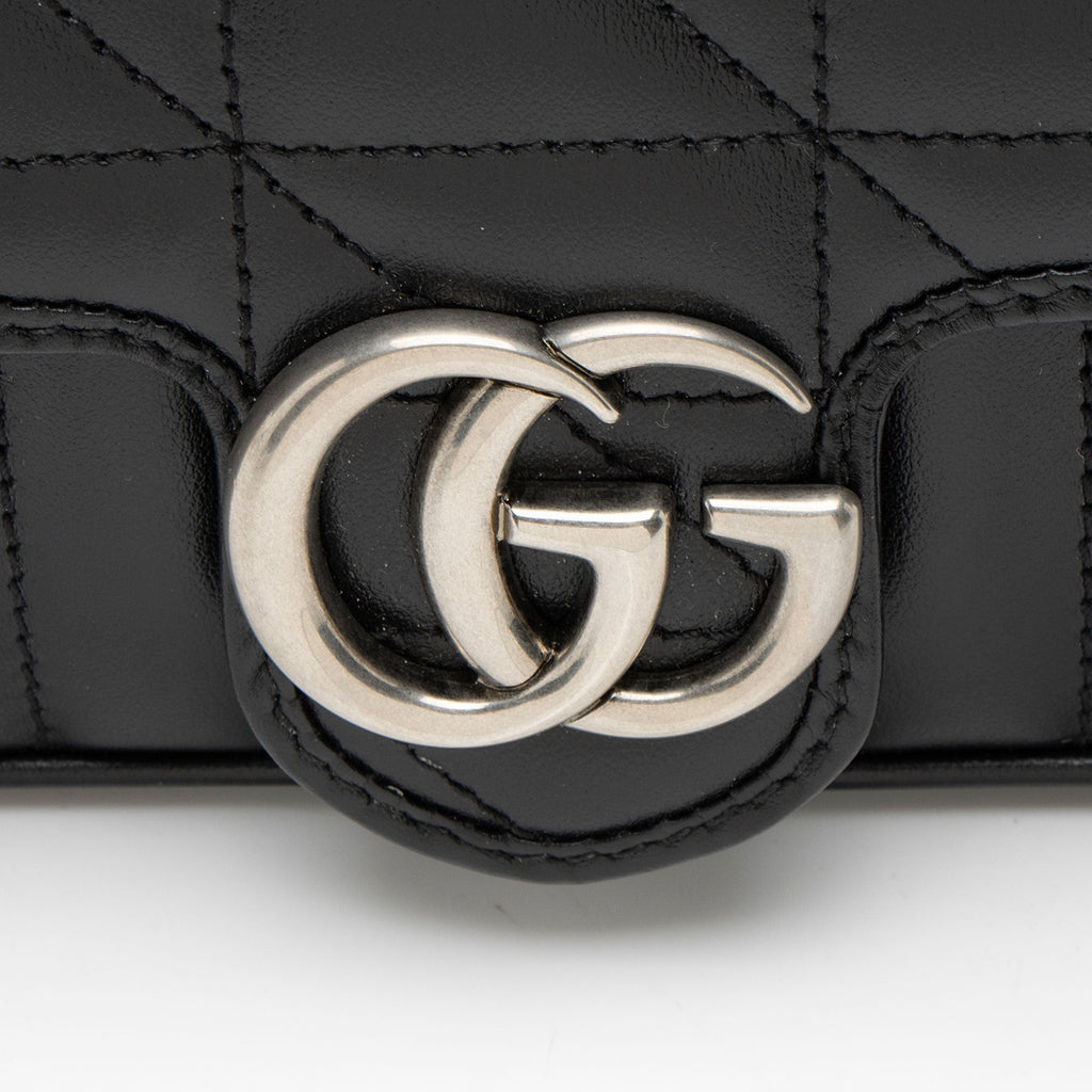 Gucci Mixed Matelasse Leather GG Marmont Aria Mini Flap Bag